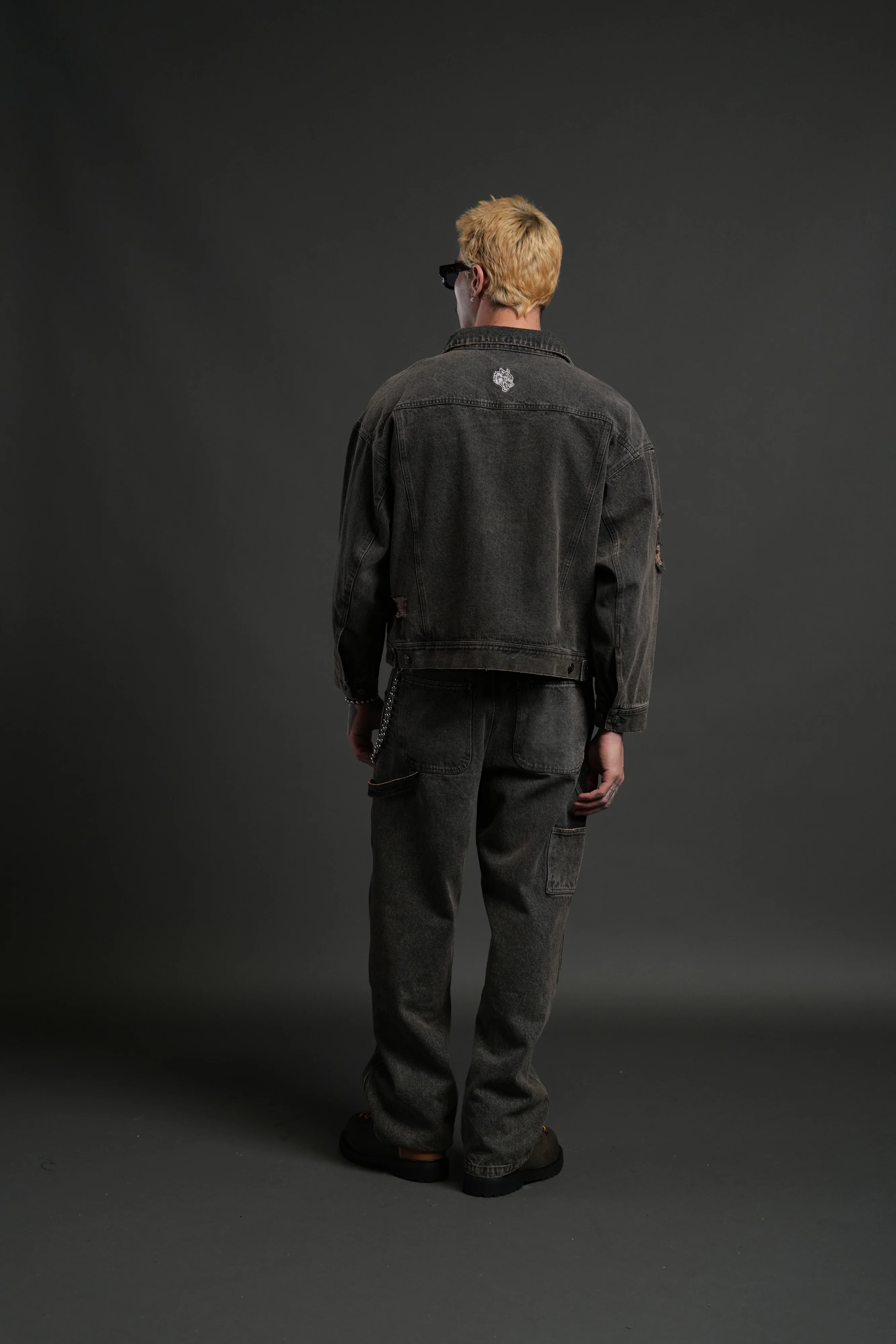 Darc Sport Wolves Jax Denim Jacket in Mojave Brown - Image 6