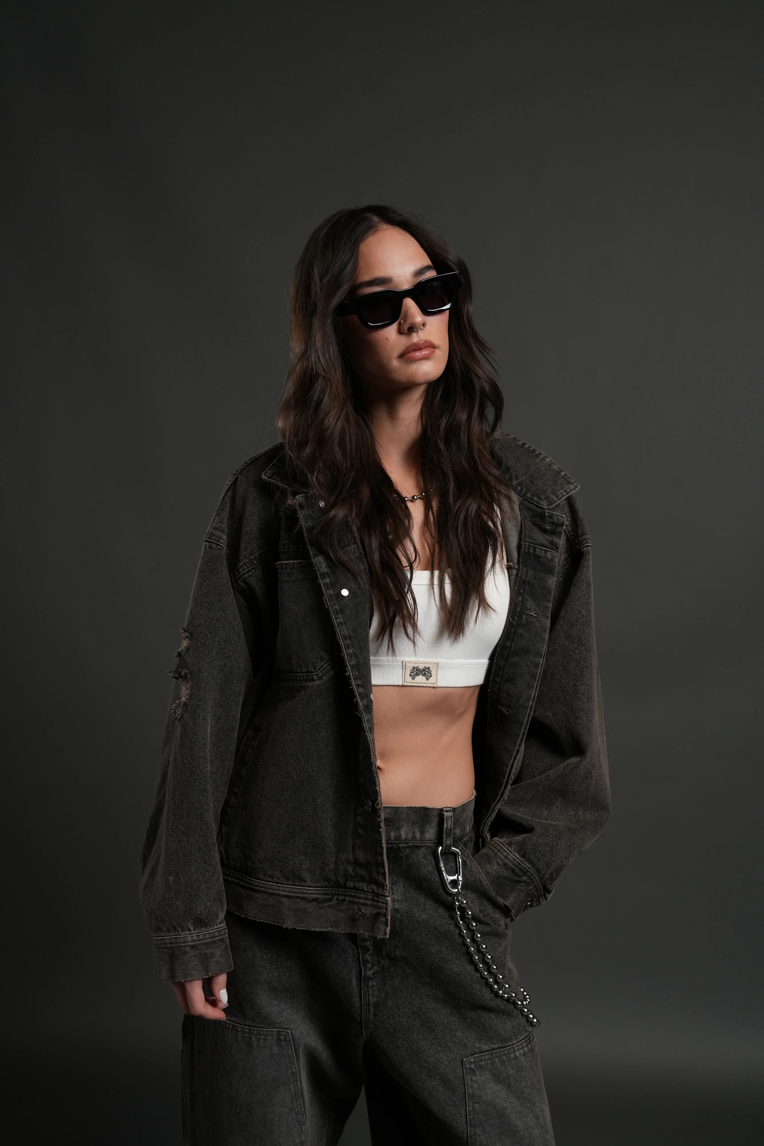 Darc Sport Wolves Jax Denim Jacket in Mojave Brown - Image 9