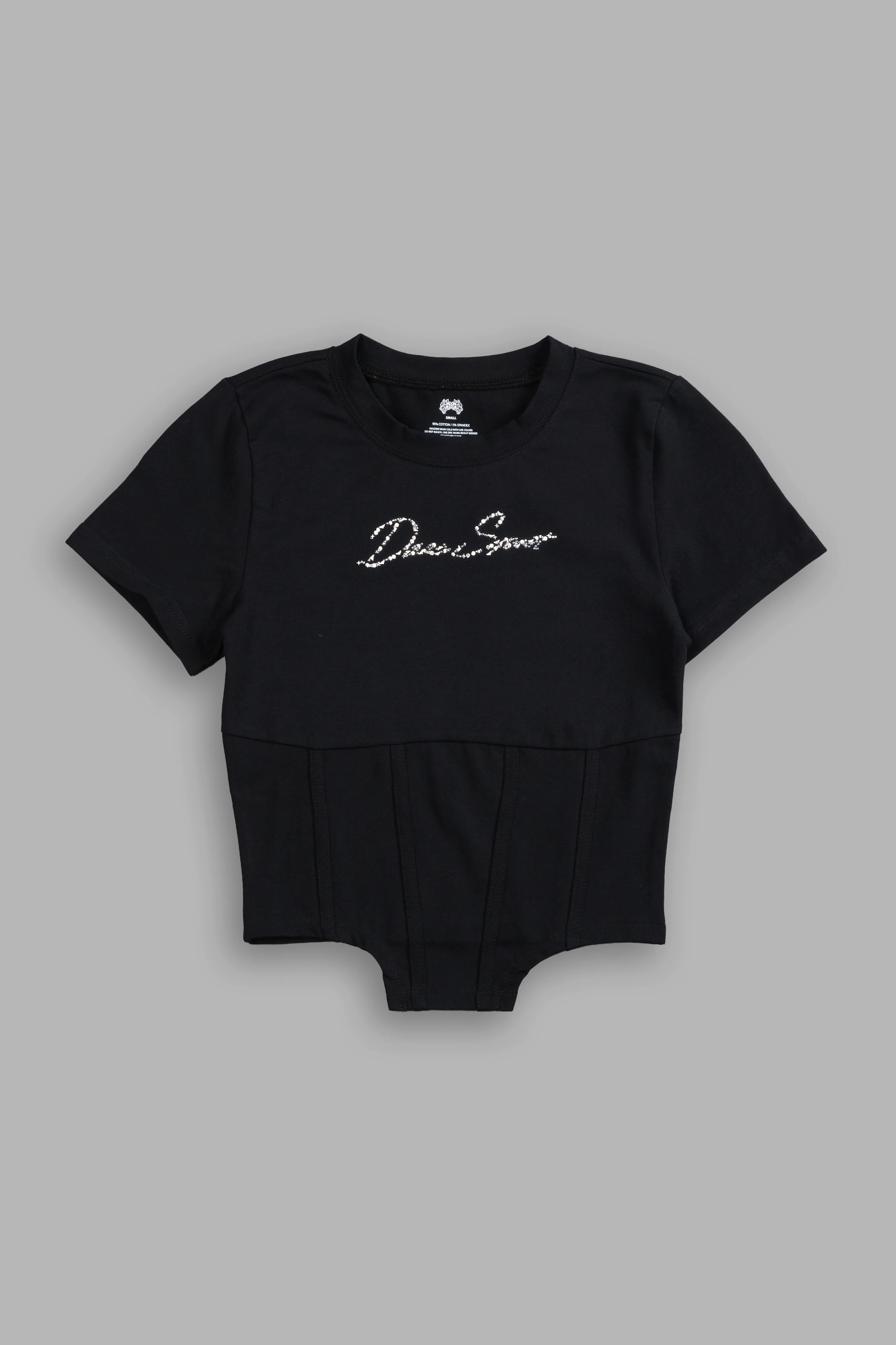 Darc Star Salem Corset Tee in Black