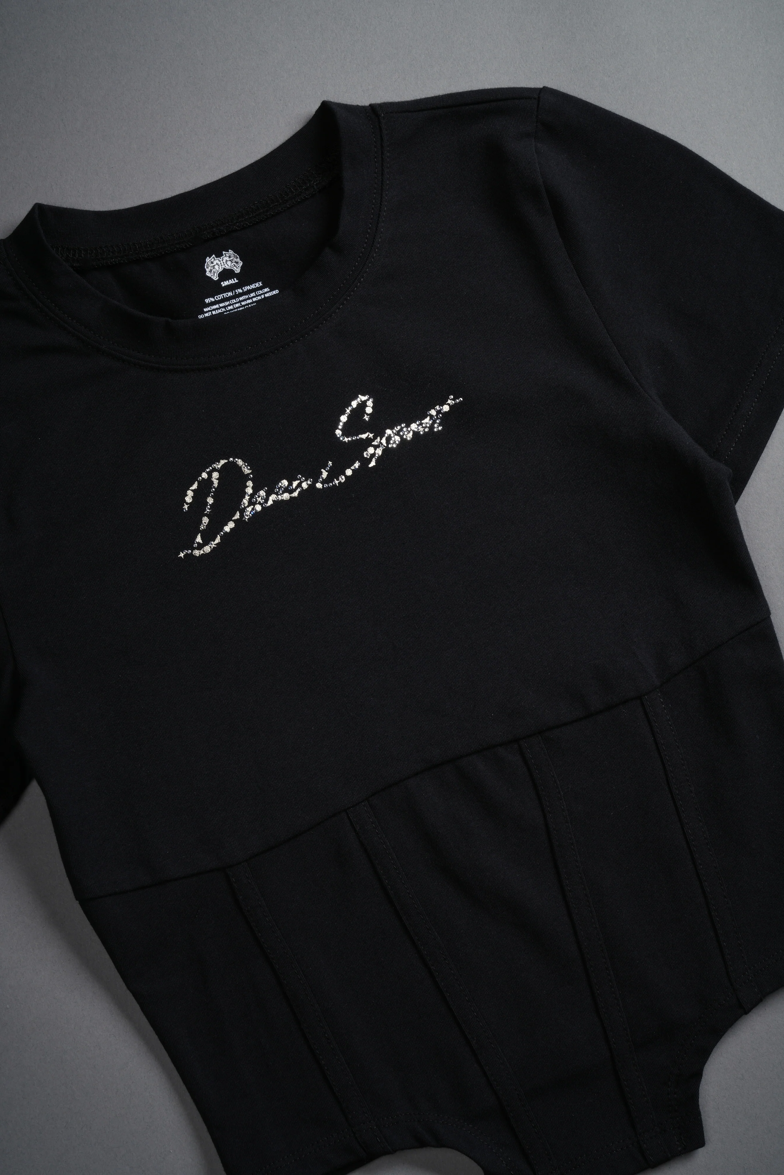 Darc Star Salem Corset Tee in Black - Image 6