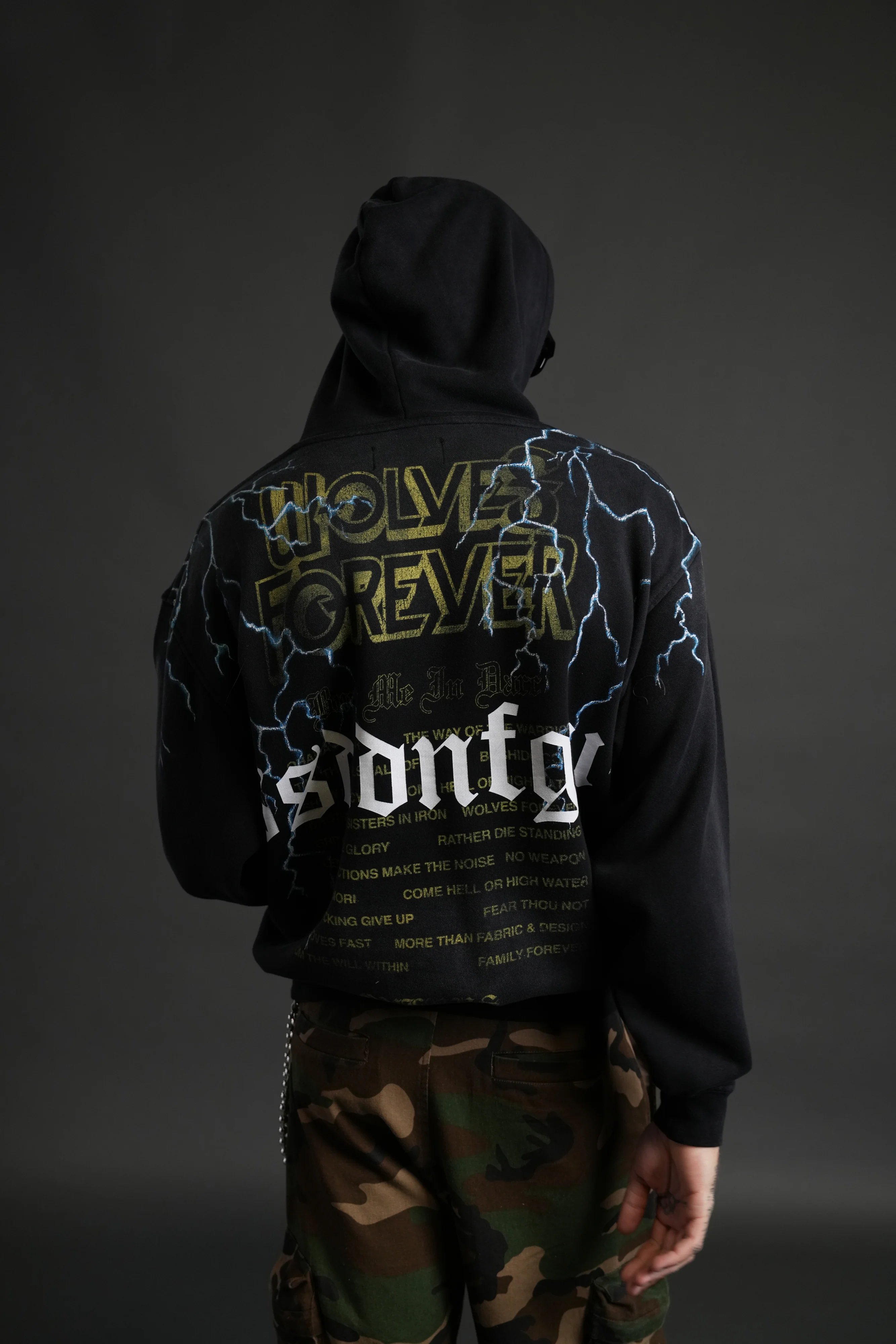Darc Storm "Pierce" Hoodie in Black Drift Wash - Image 4