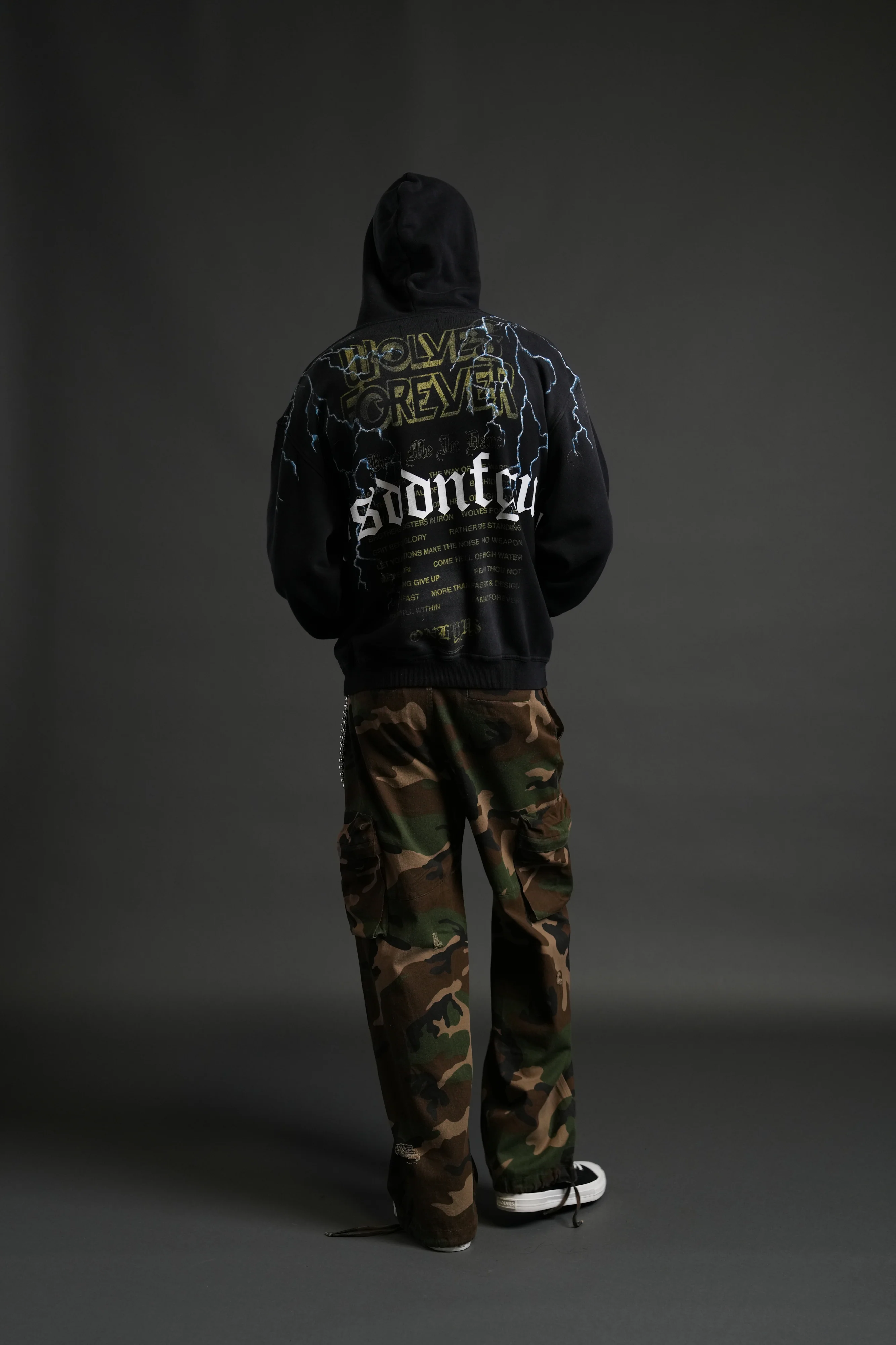 Darc Storm "Pierce" Hoodie in Black Drift Wash - Image 6