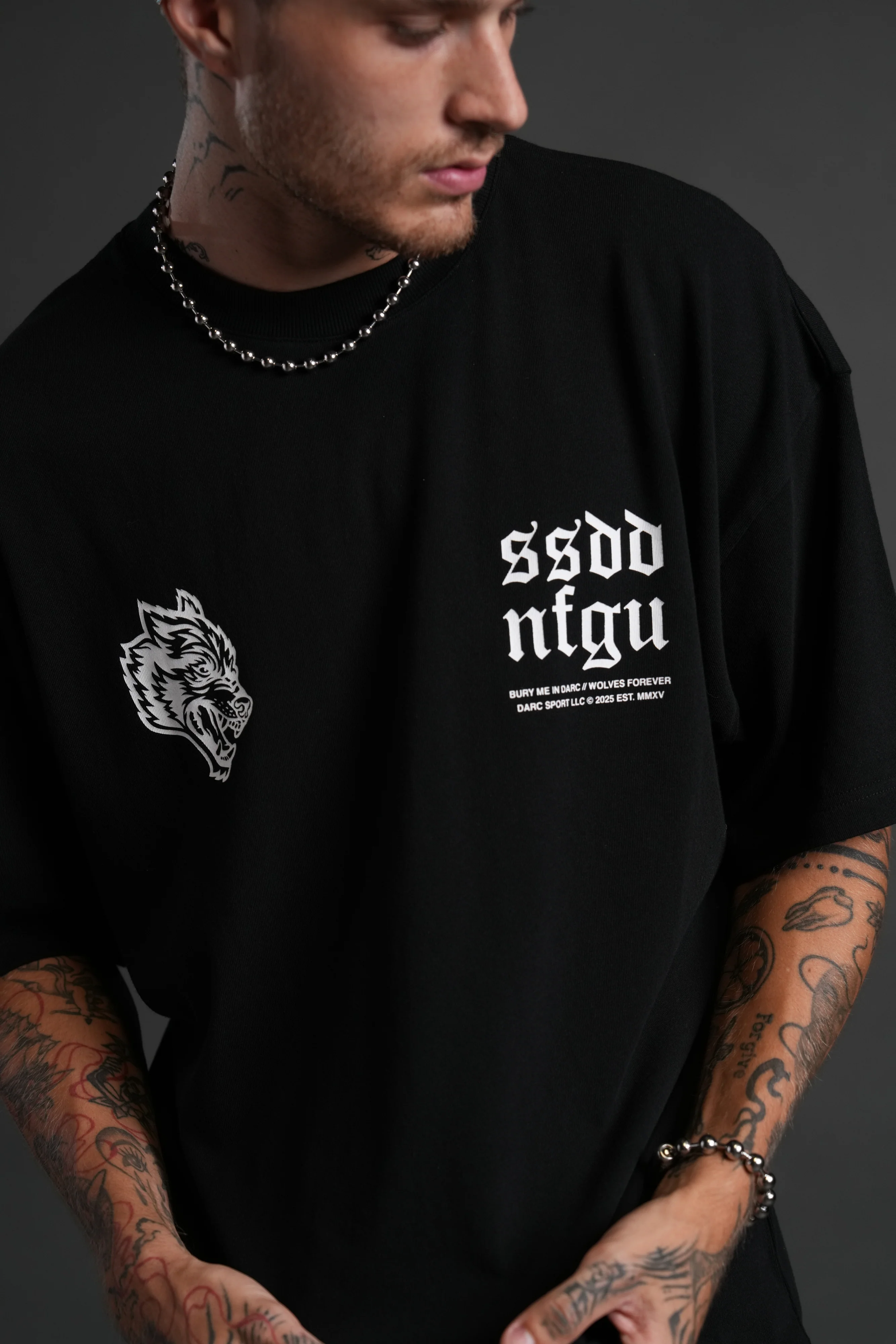 Darc Storm "Premium" Oversized Tee in Black - Image 7