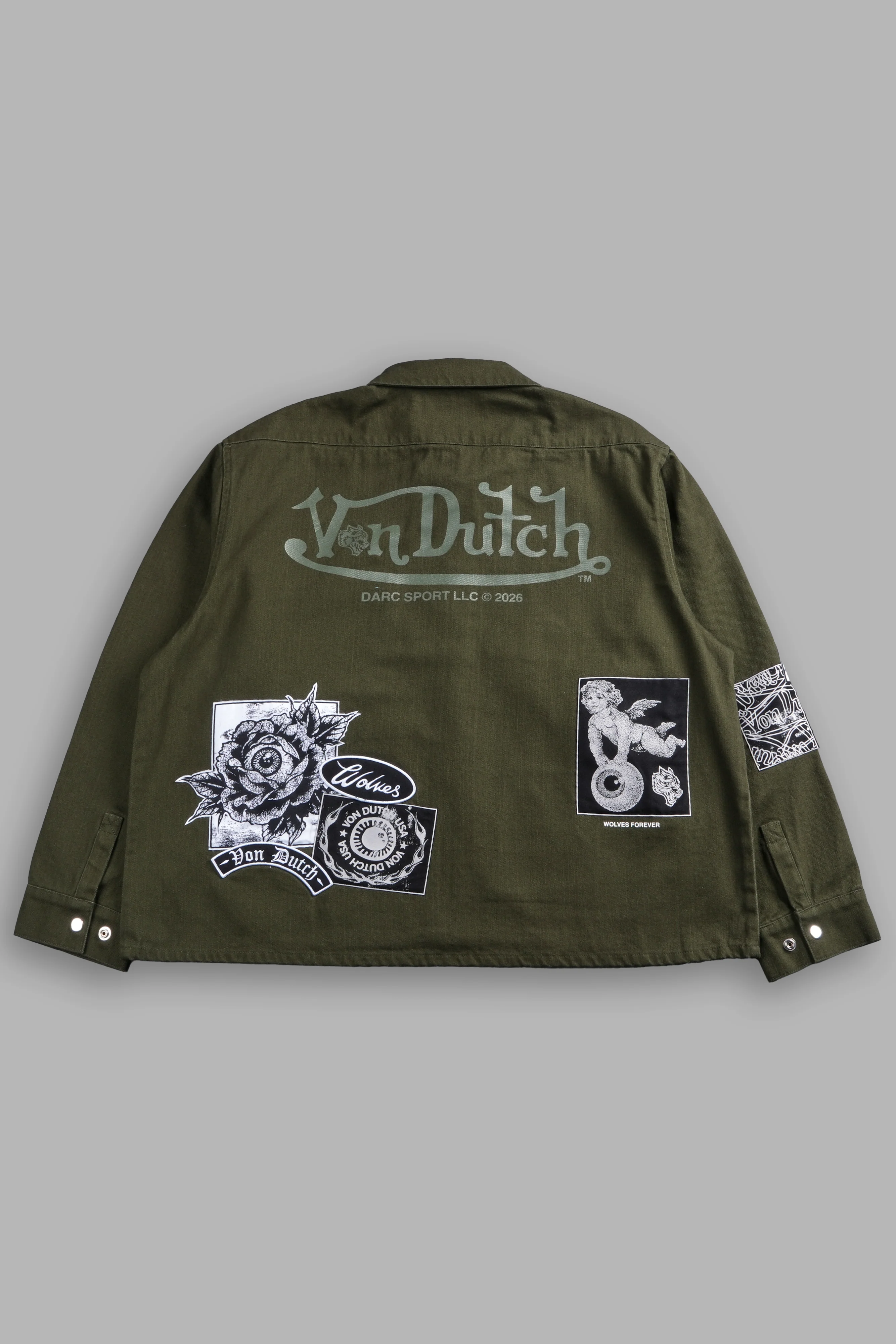 Darc Vice LS Vince Shirt in Olive - Image 3