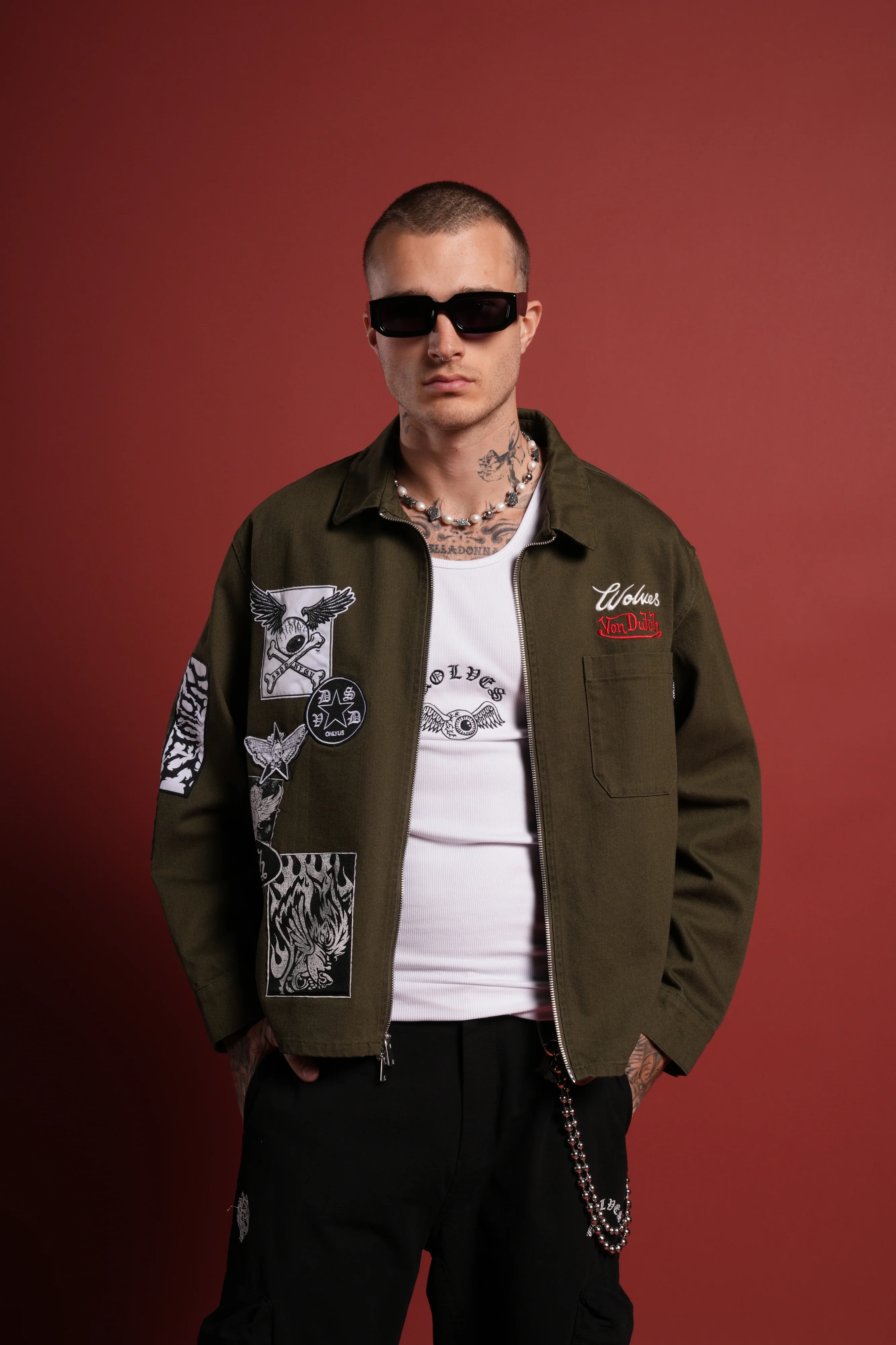 Darc Vice LS Vince Shirt in Olive - Image 4