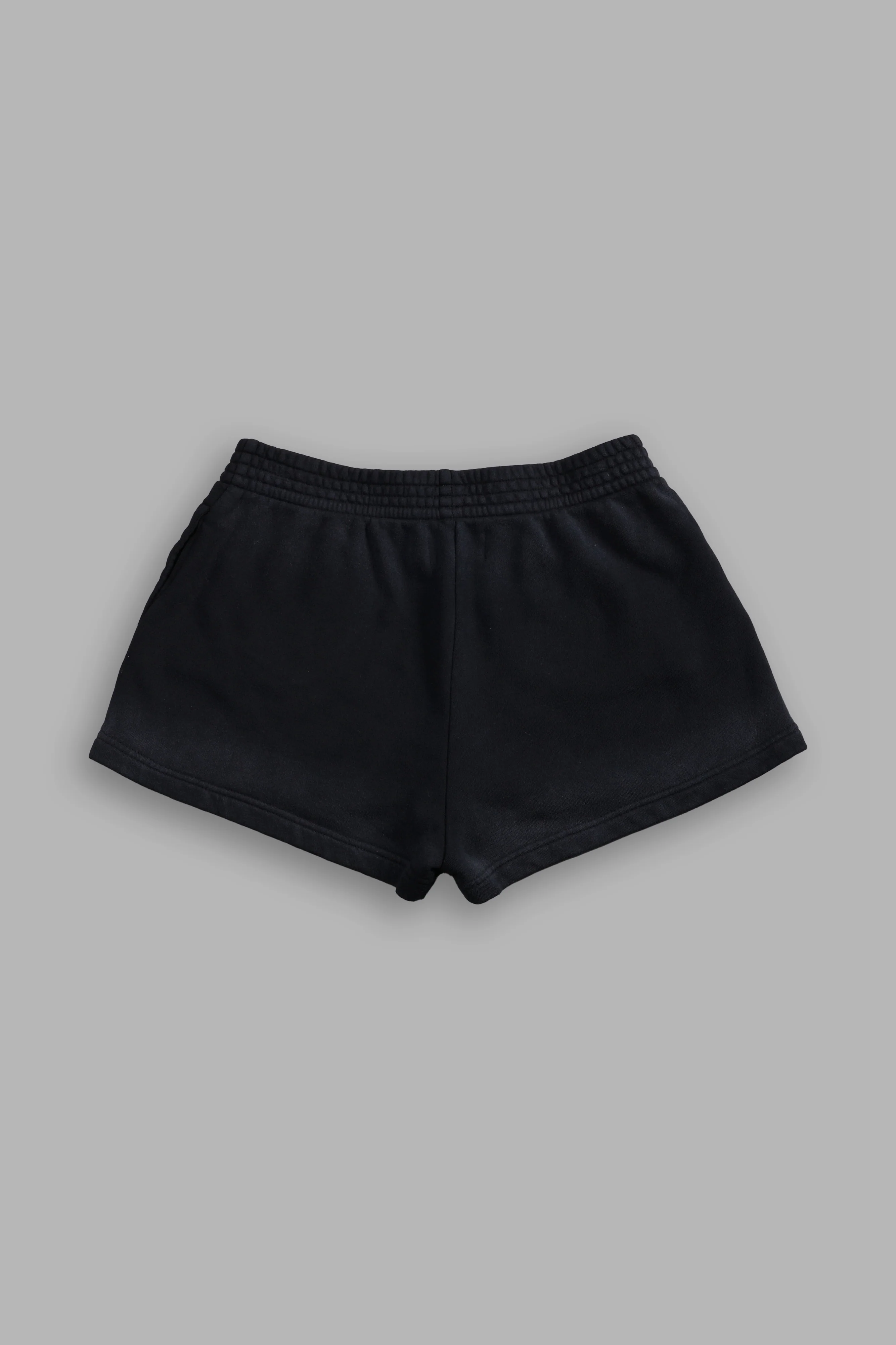 Darc Wandering Ellie Sweat Shorts in Black Drift Wash - Image 4