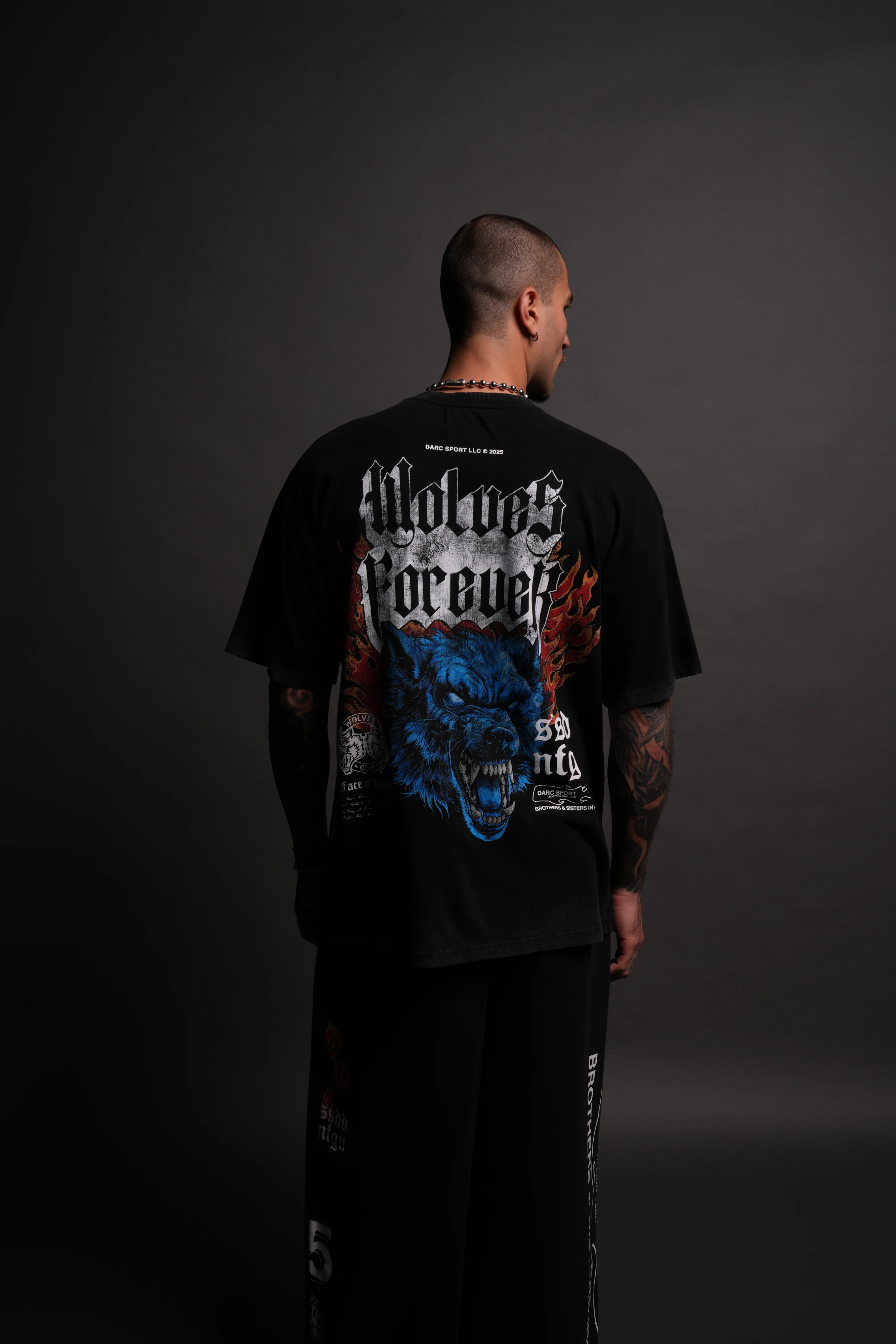 Death Wolf "Premium" Oversized Tee in Black - Image 4