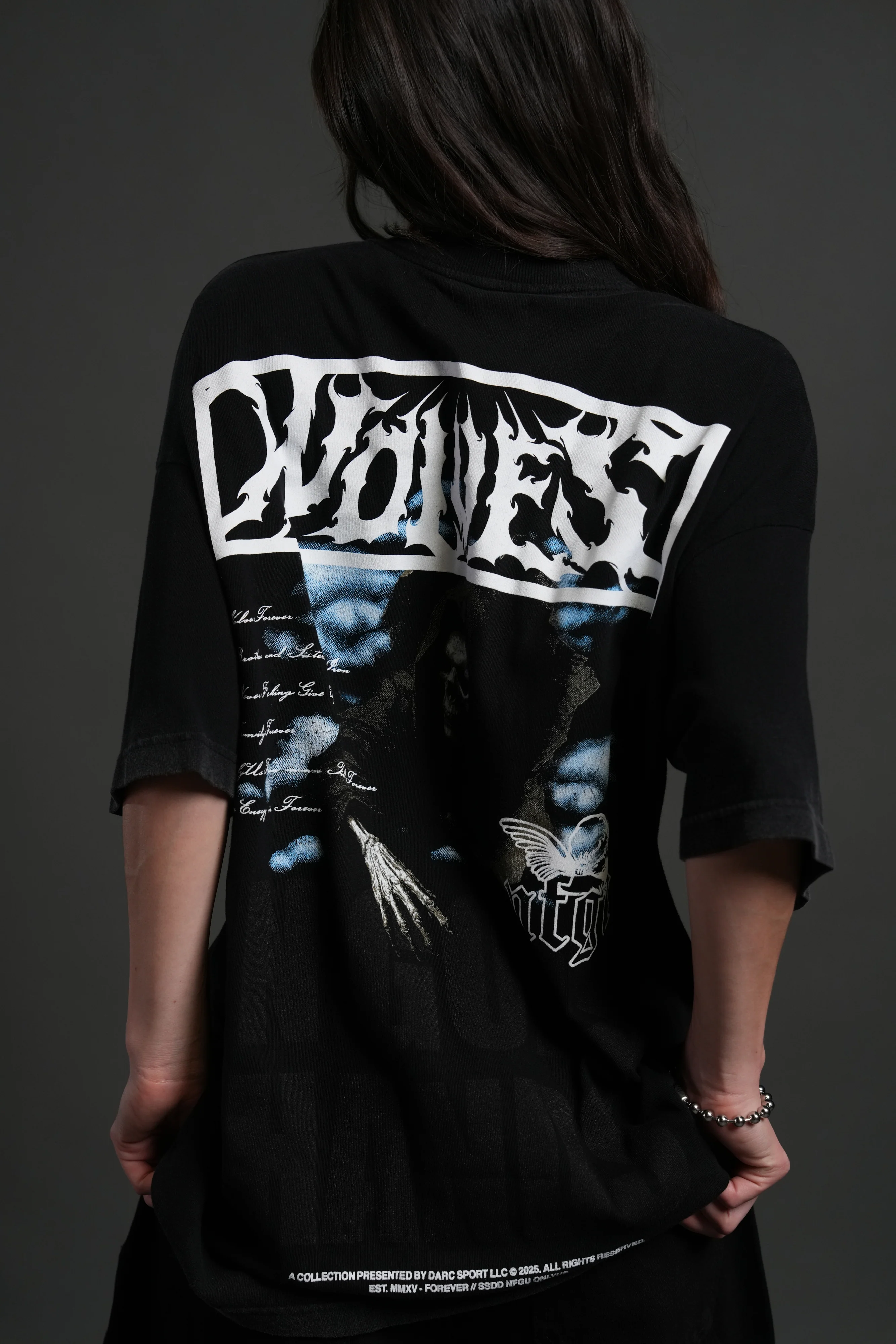 Deliver Us From Evil "Premium" Oversized Tee in Black - Image 14