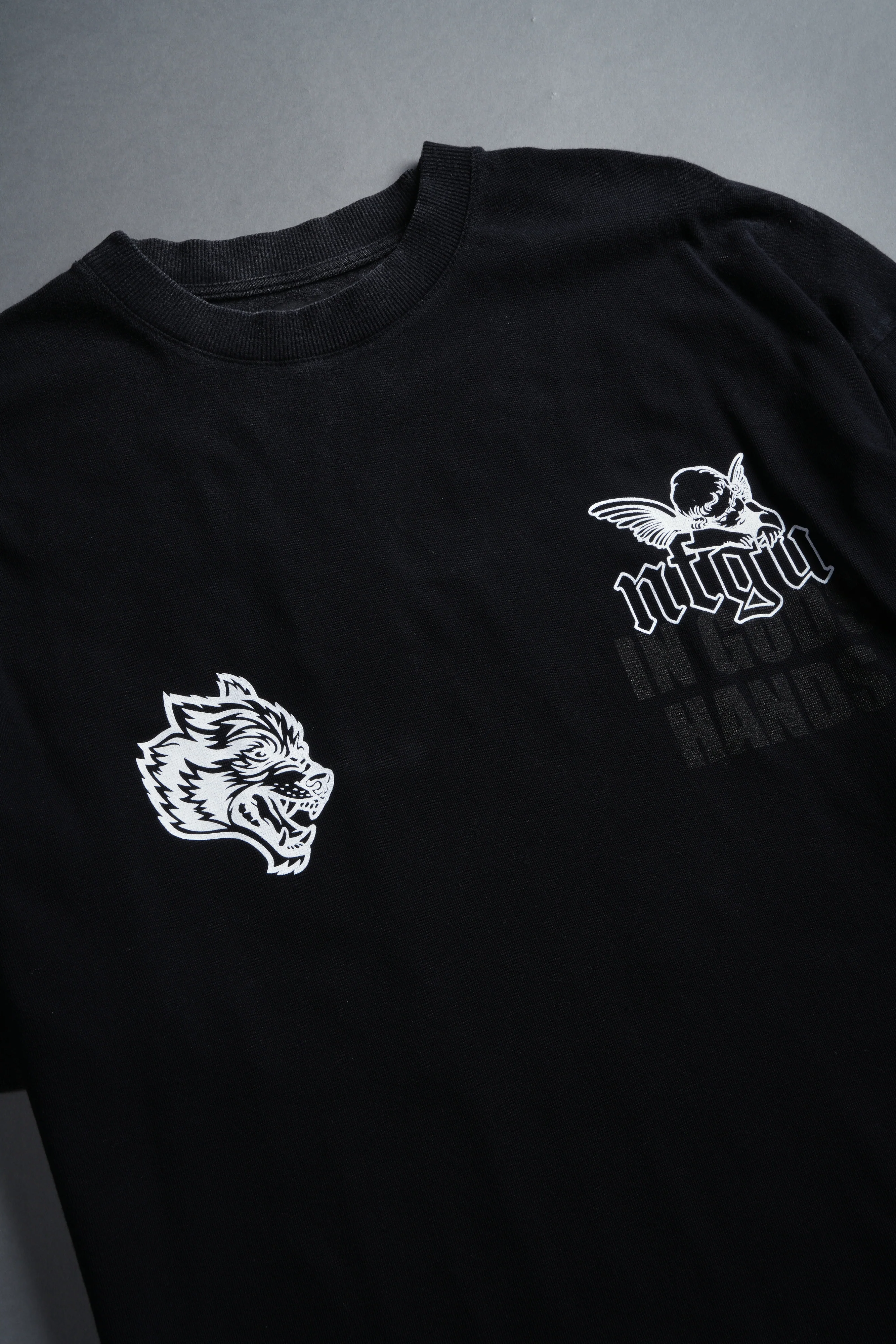 Deliver Us From Evil "Premium" Oversized Tee in Black - Image 16