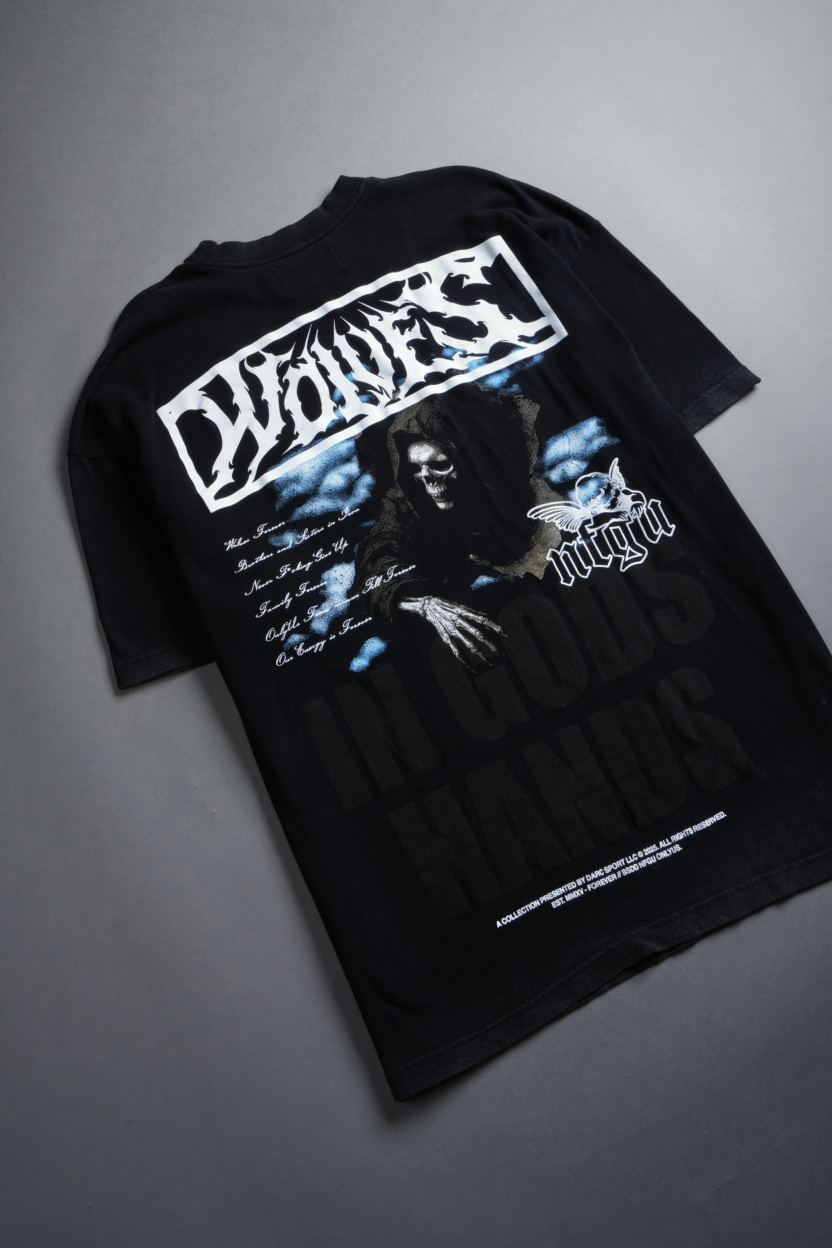 Deliver Us From Evil "Premium" Oversized Tee in Black - Image 17