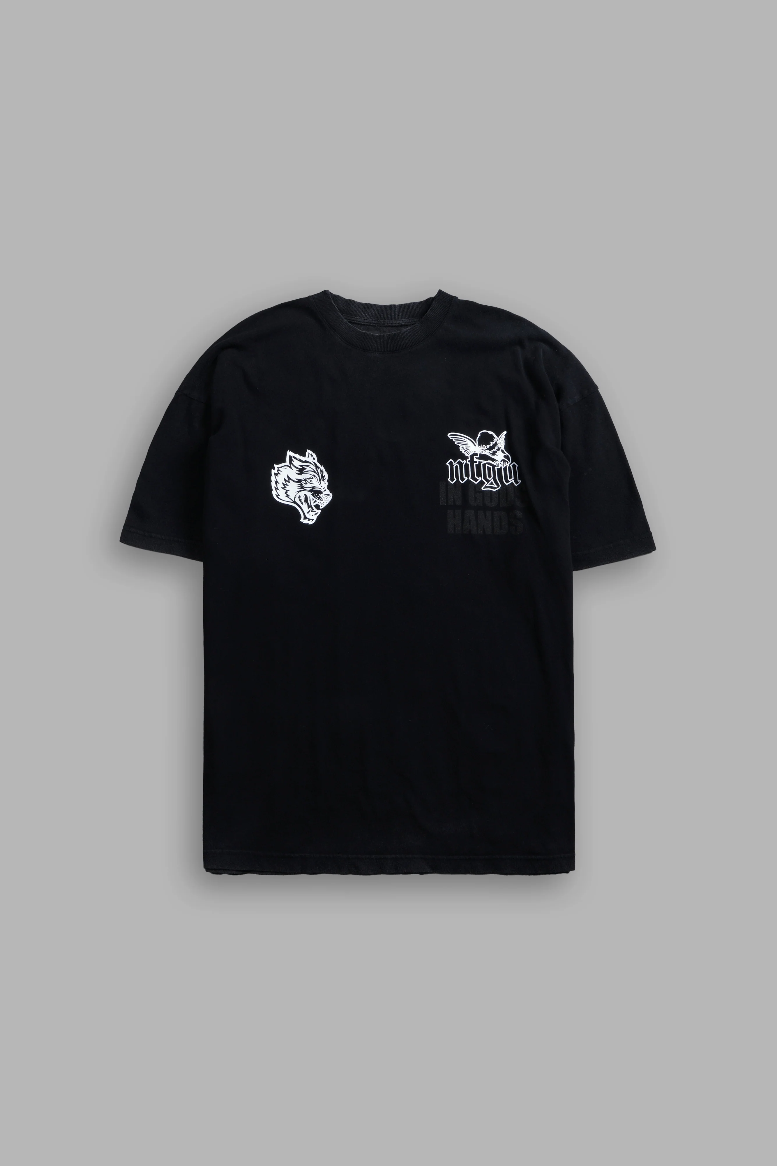 Deliver Us From Evil "Premium" Oversized Tee in Black - Image 3
