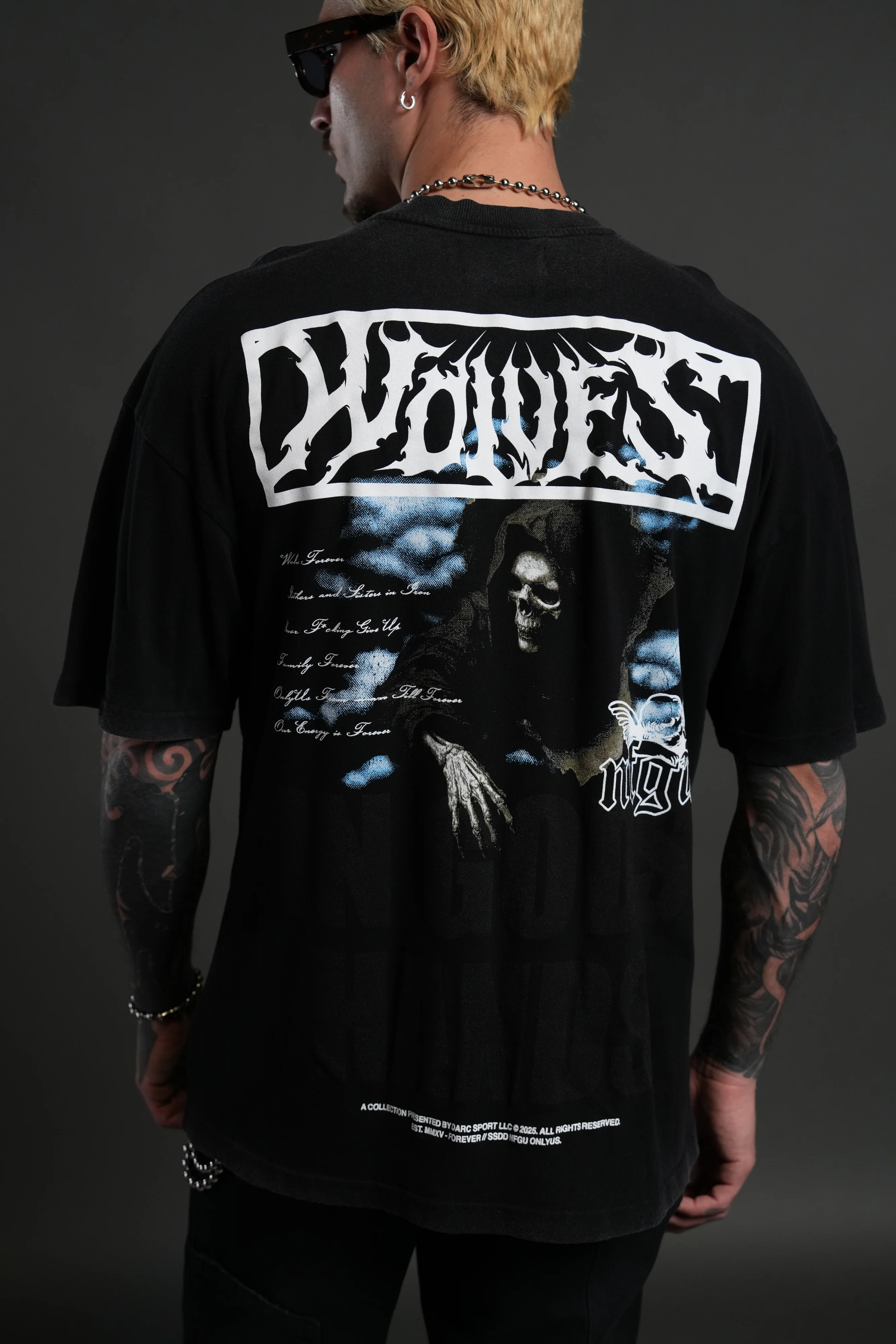 Deliver Us From Evil "Premium" Oversized Tee in Black - Image 8