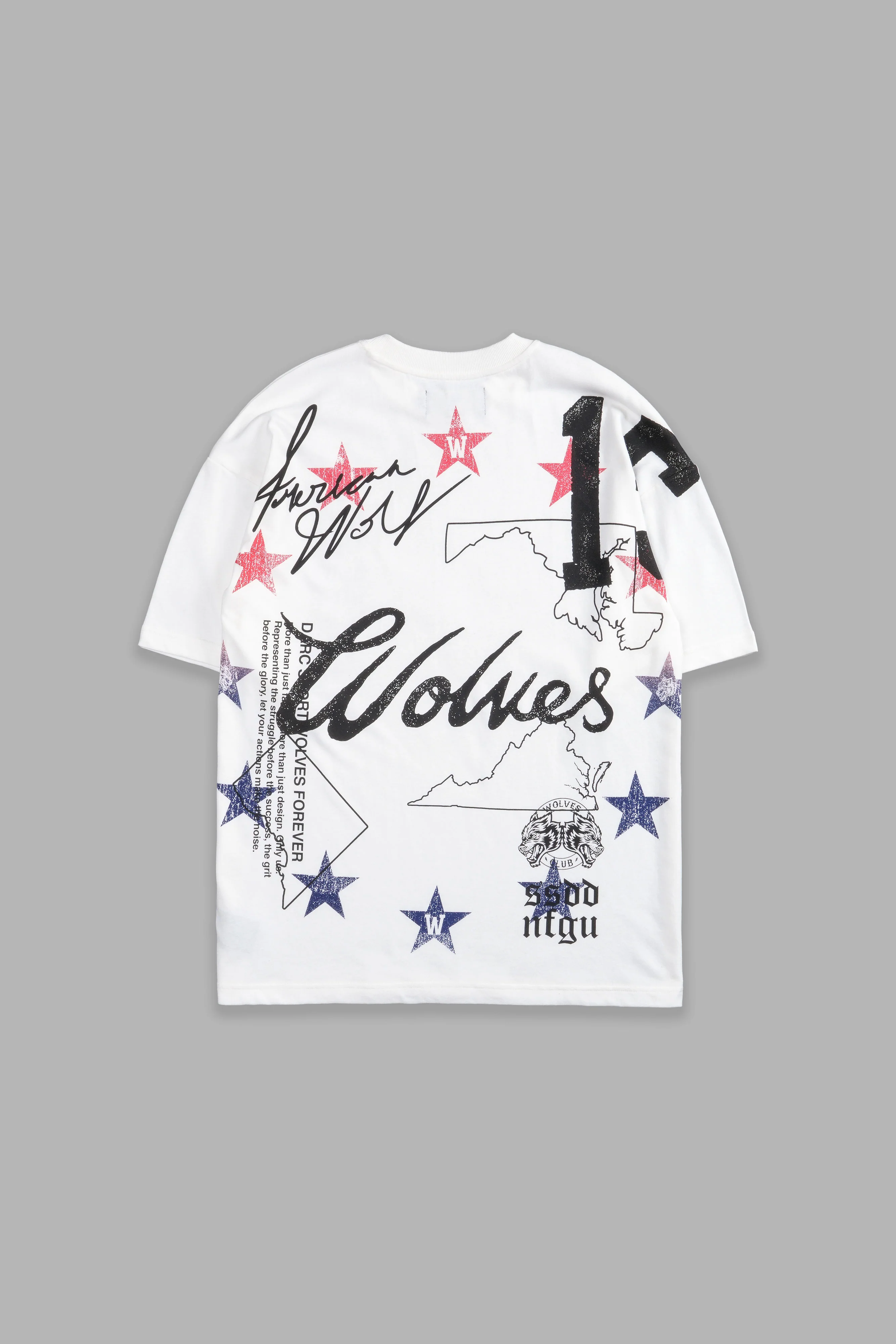 DMV Wolves "Premium" Oversized Tee in Cream