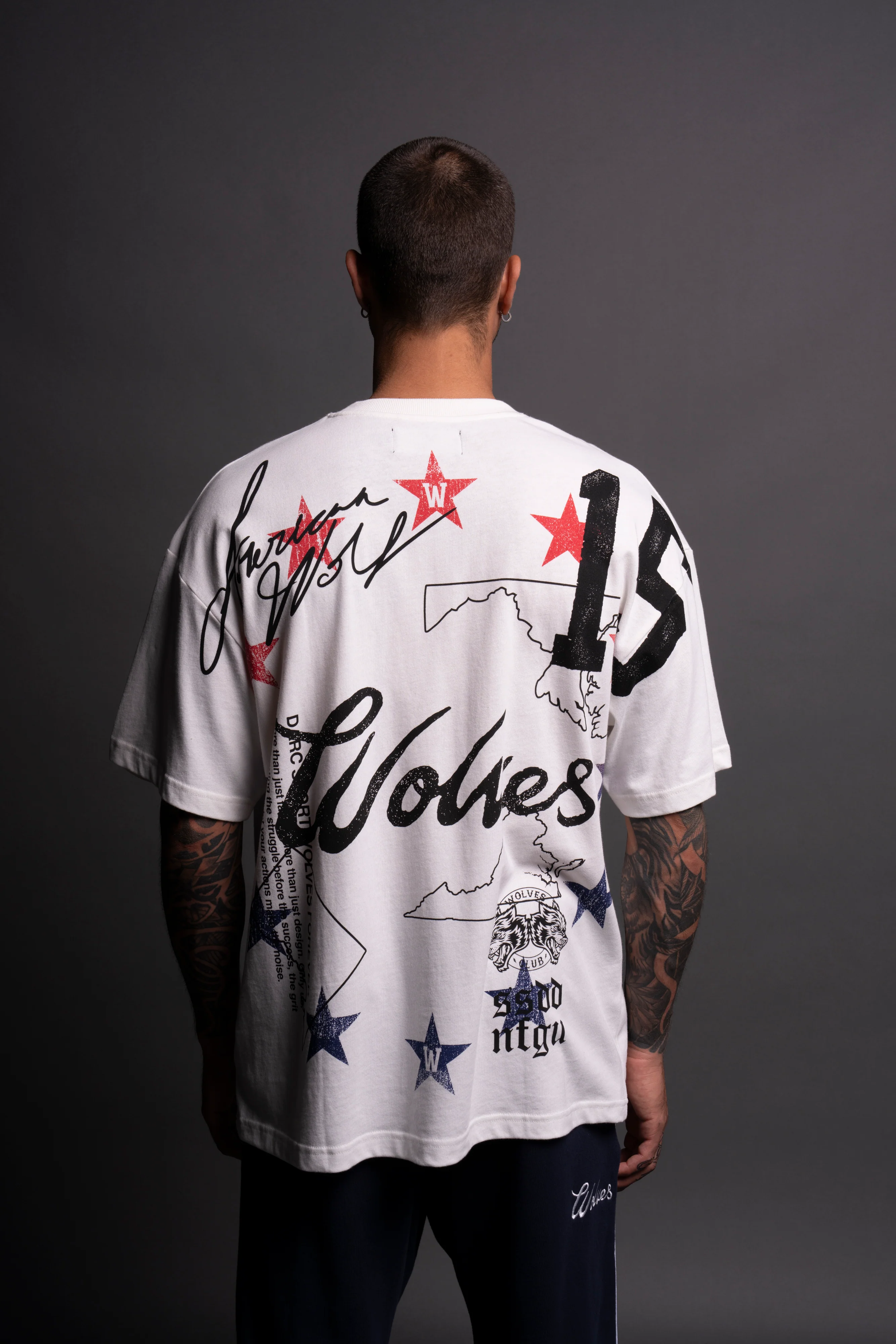 DMV Wolves "Premium" Oversized Tee in Cream - Image 10