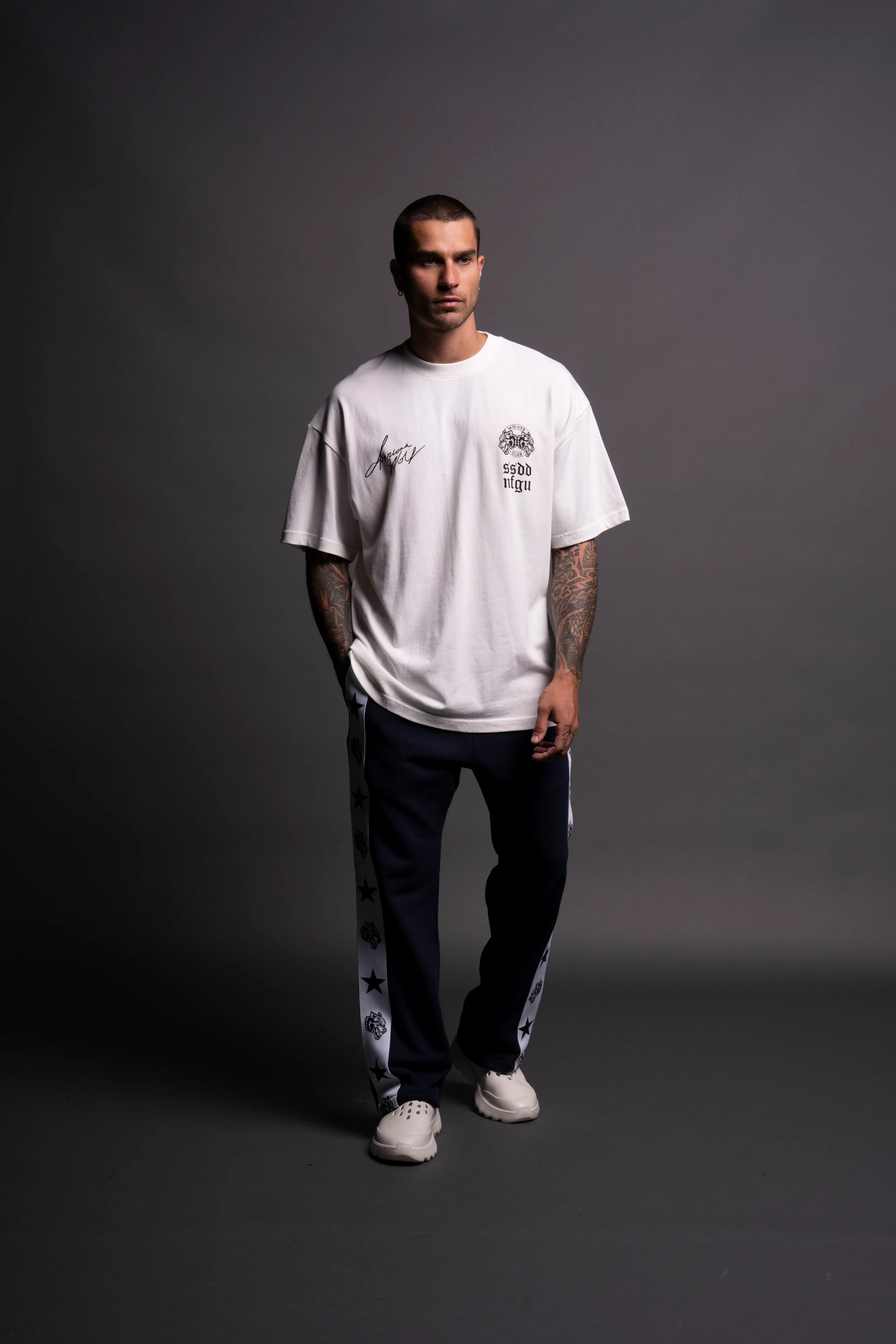 DMV Wolves "Premium" Oversized Tee in Cream - Image 4