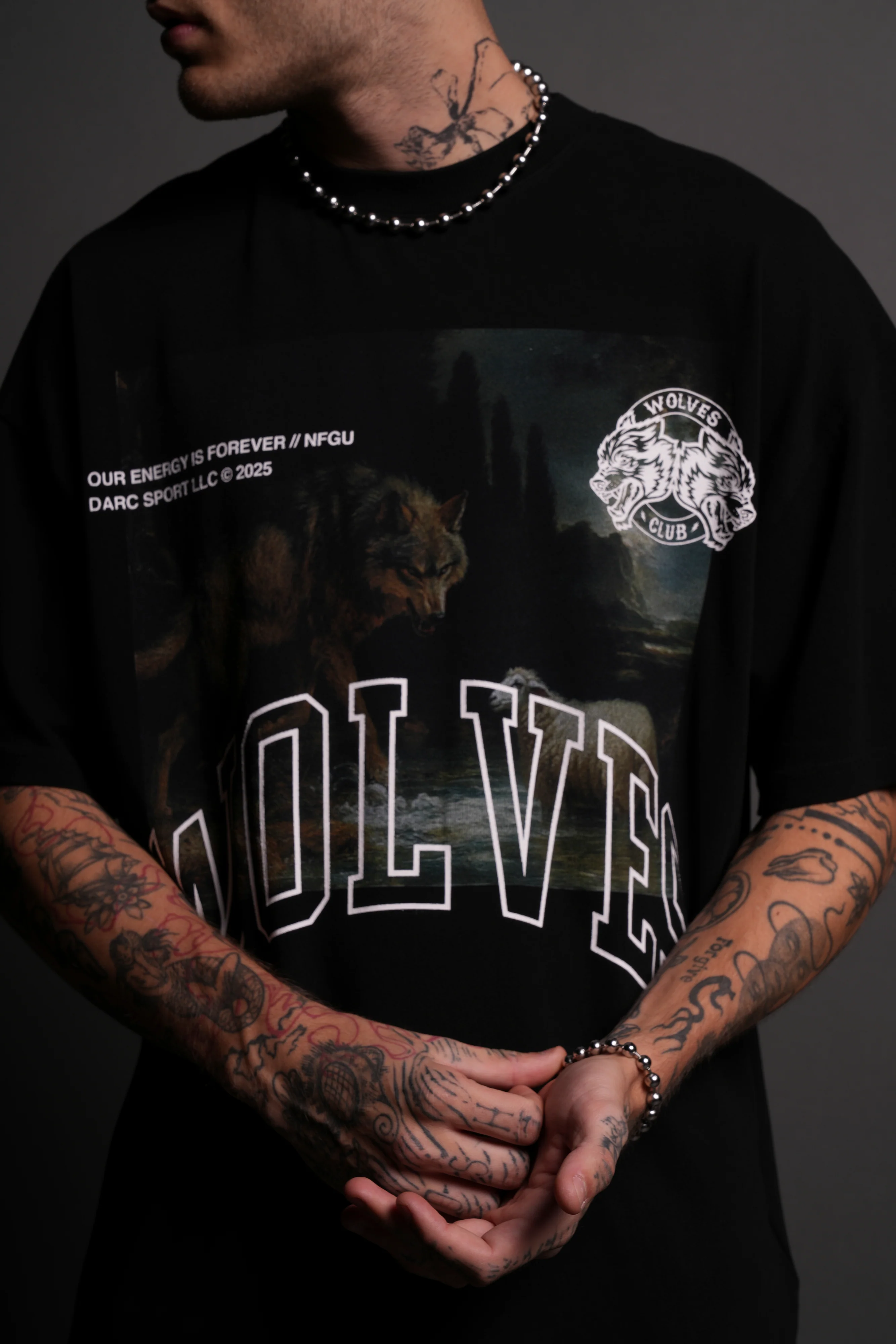 Don't Sleep "Premium" Oversized Tee in Black - Image 4
