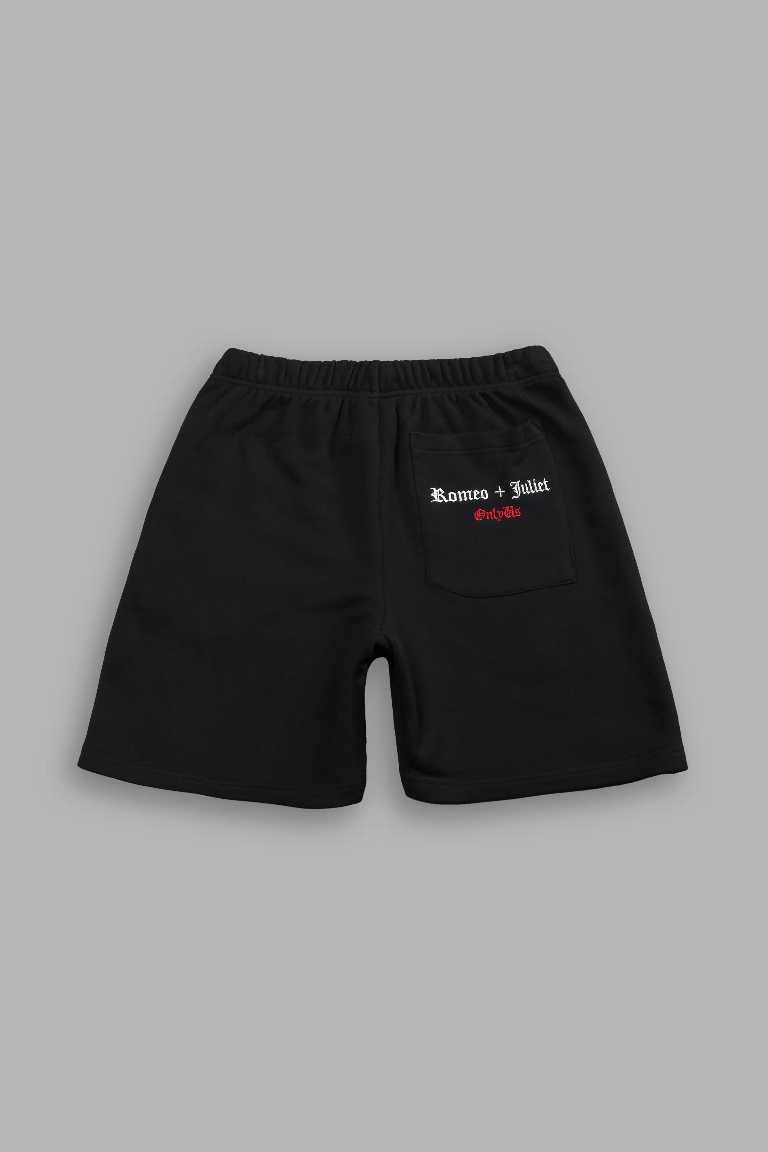 Doomed Love Post Lounge Sweat Shorts in Black - Image 3