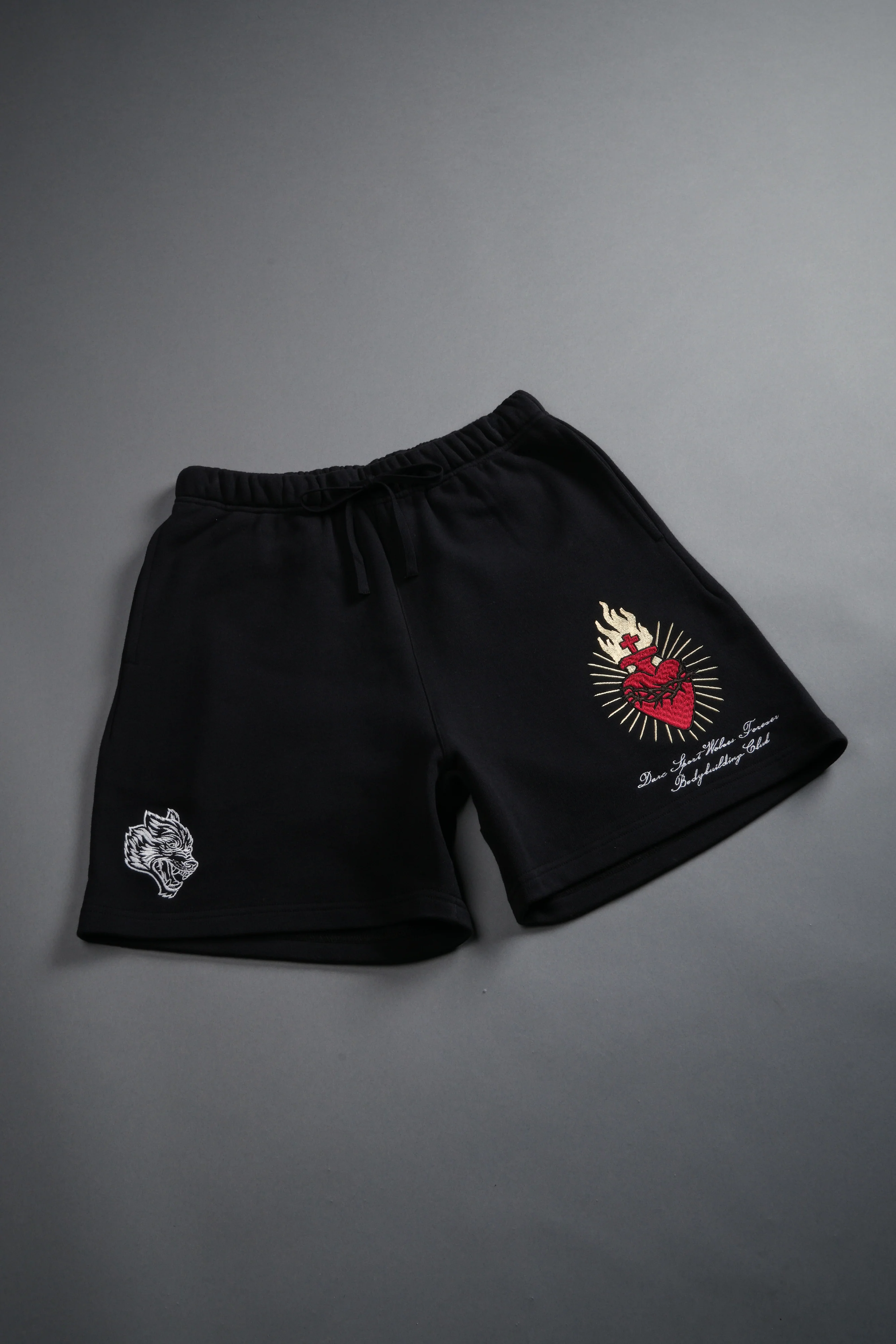 Doomed Love Post Lounge Sweat Shorts in Black - Image 6