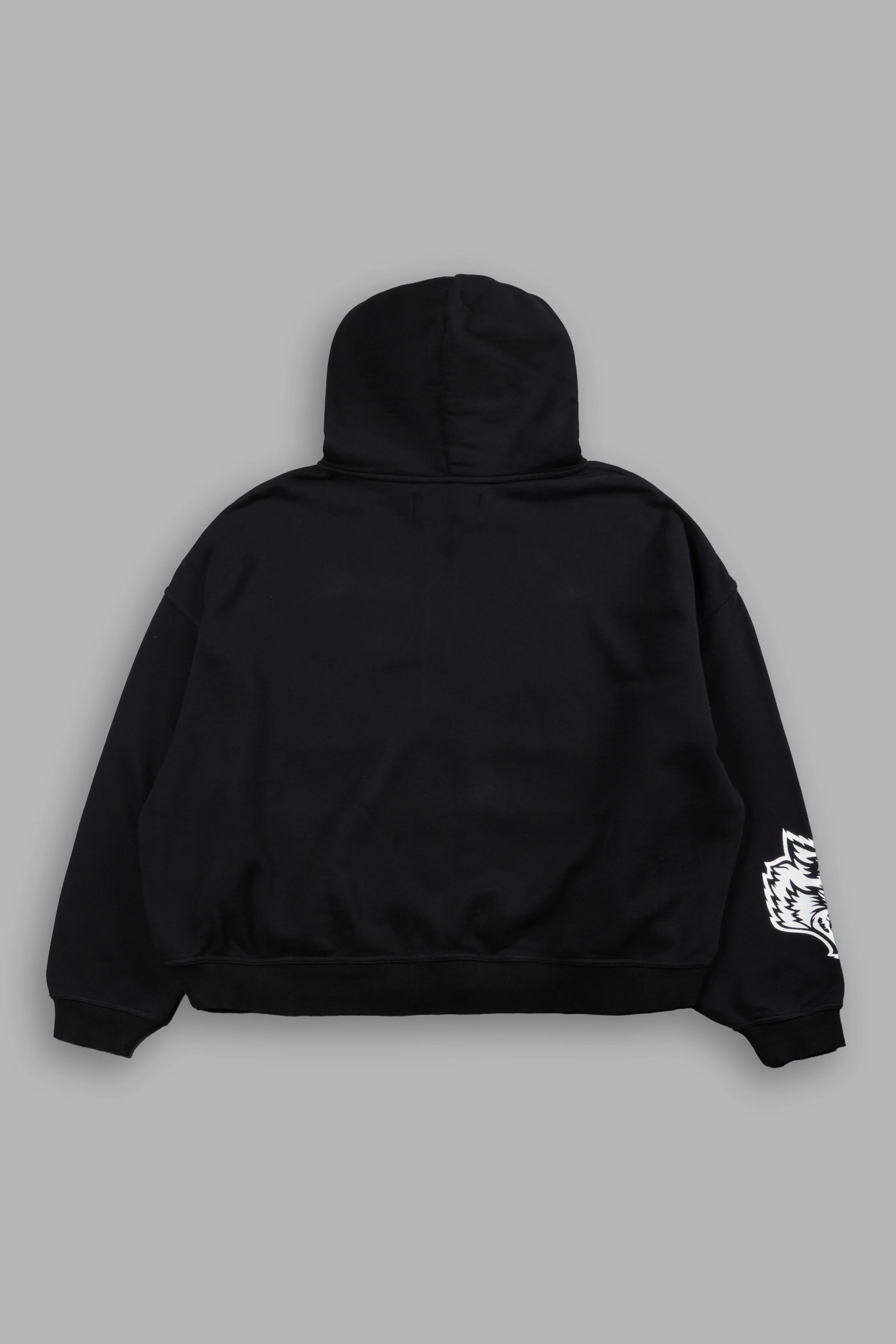 Doomed Love Vex Double Zip Hoodie in Black - Image 3