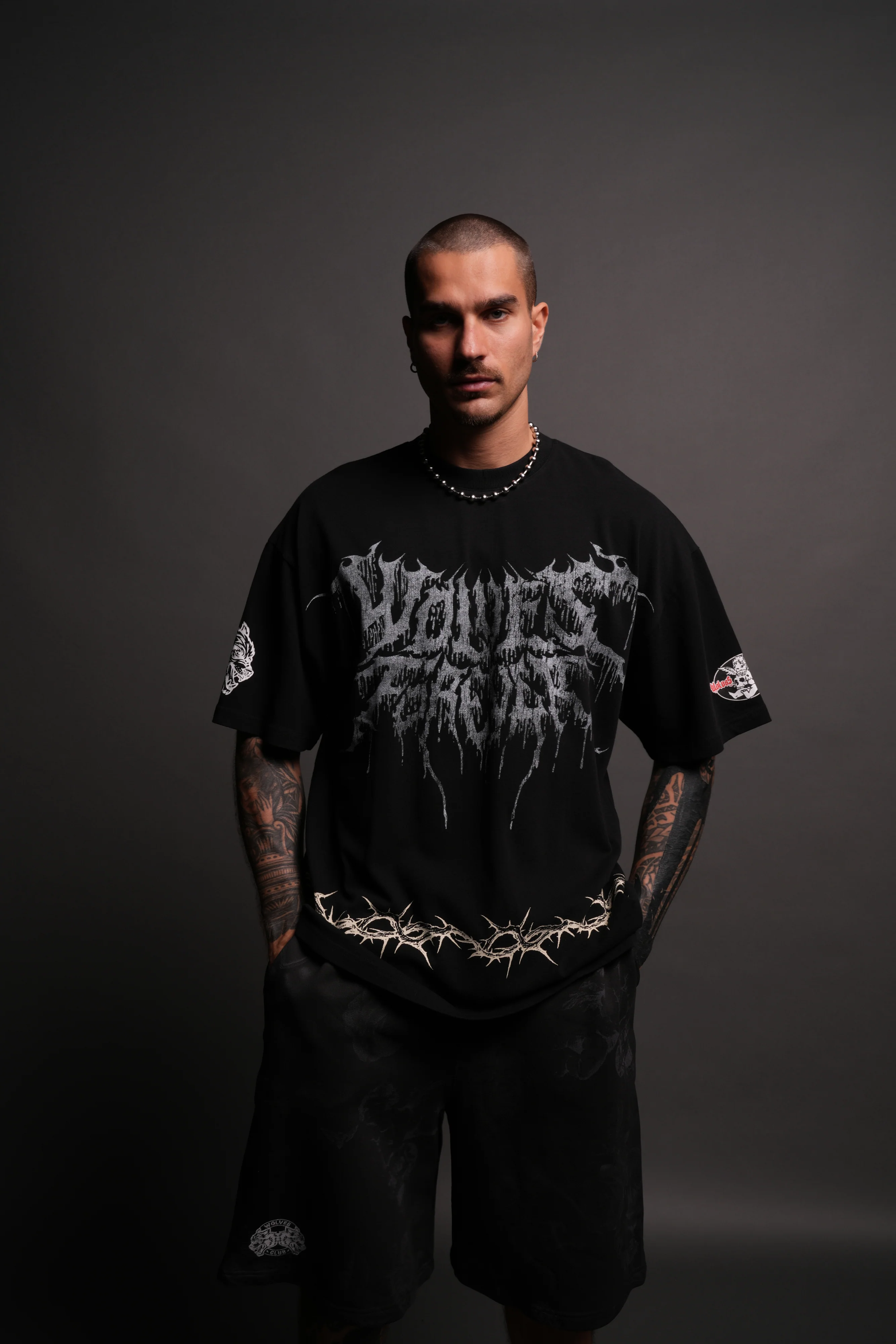 Drip Hesh "Premium" Oversized Tee in Black/White - Image 4
