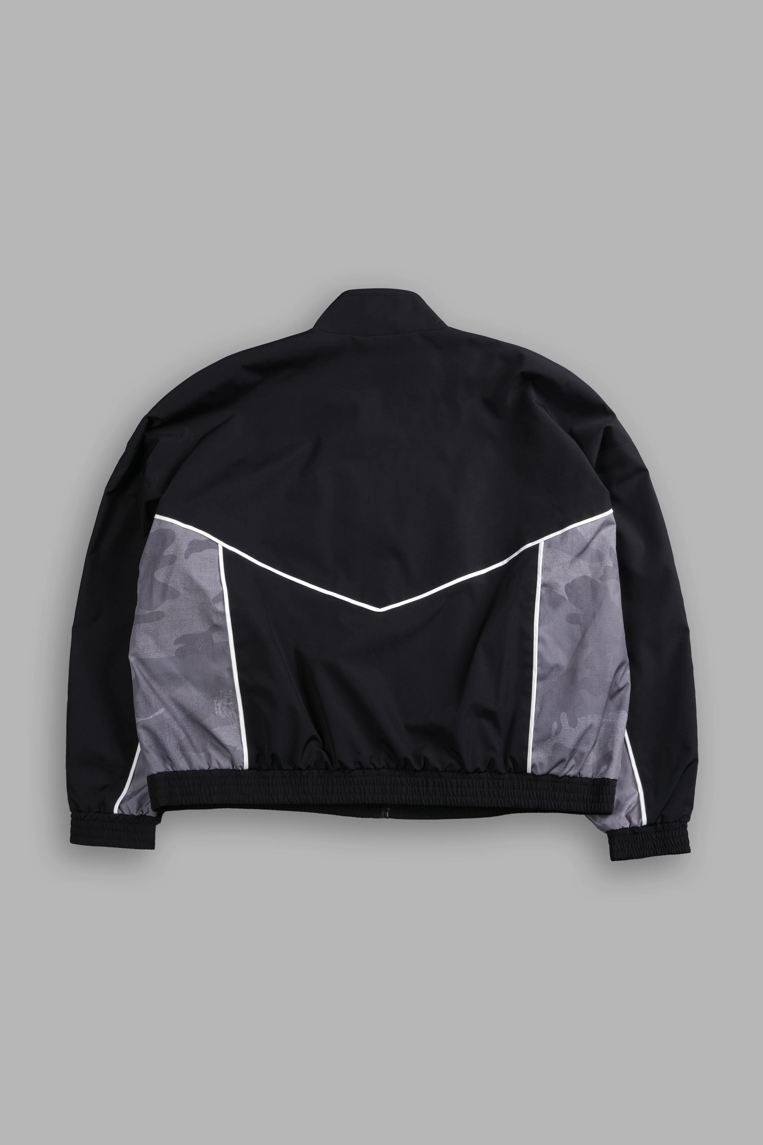 Drip Hesh Quinn Track Jacket in Black/Lush Vintage Woodland Camo - Image 3