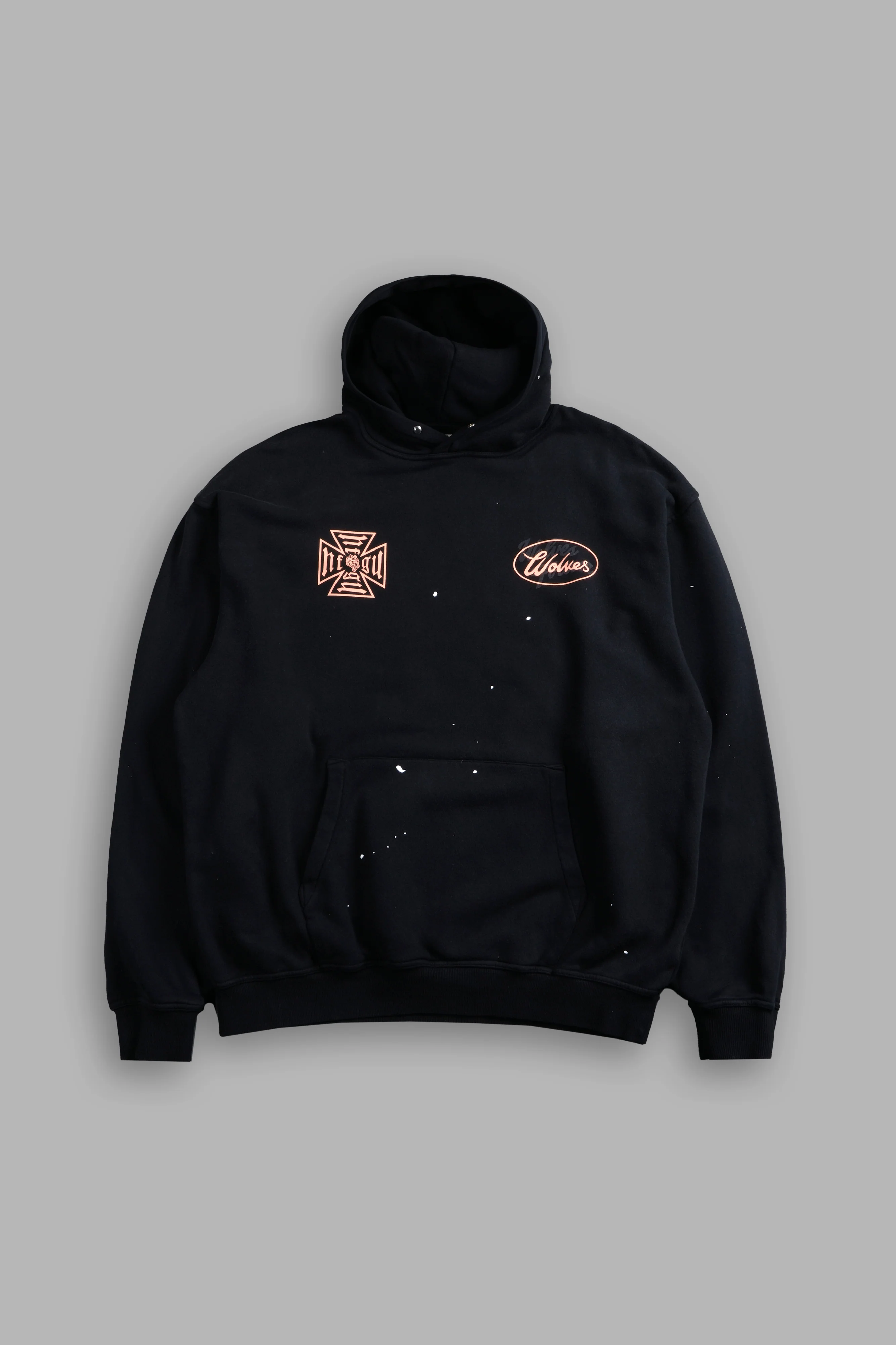 DSA FRVR "Pierce" Hoodie in Black Drift Wash - Image 3