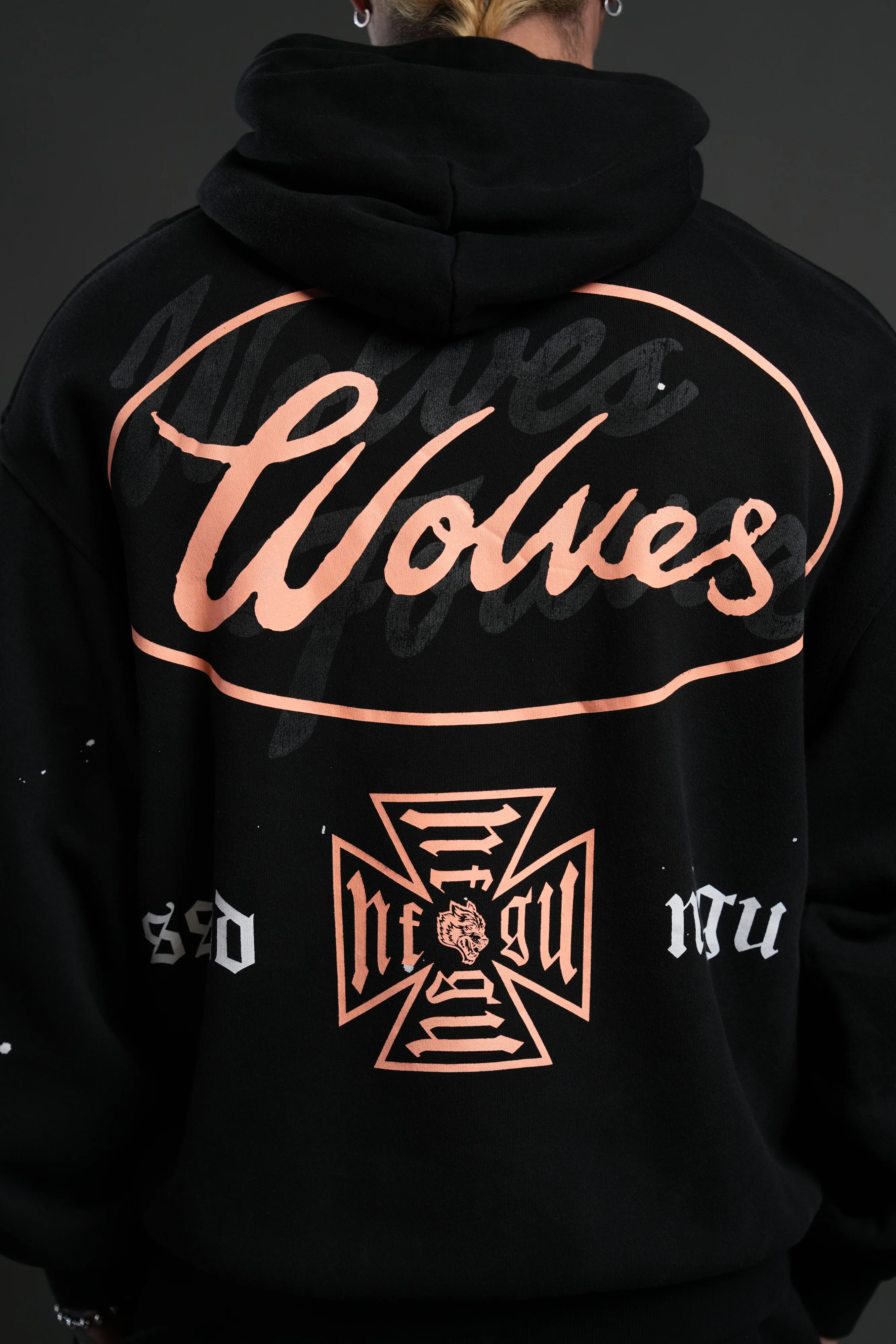 DSA FRVR "Pierce" Hoodie in Black Drift Wash - Image 6