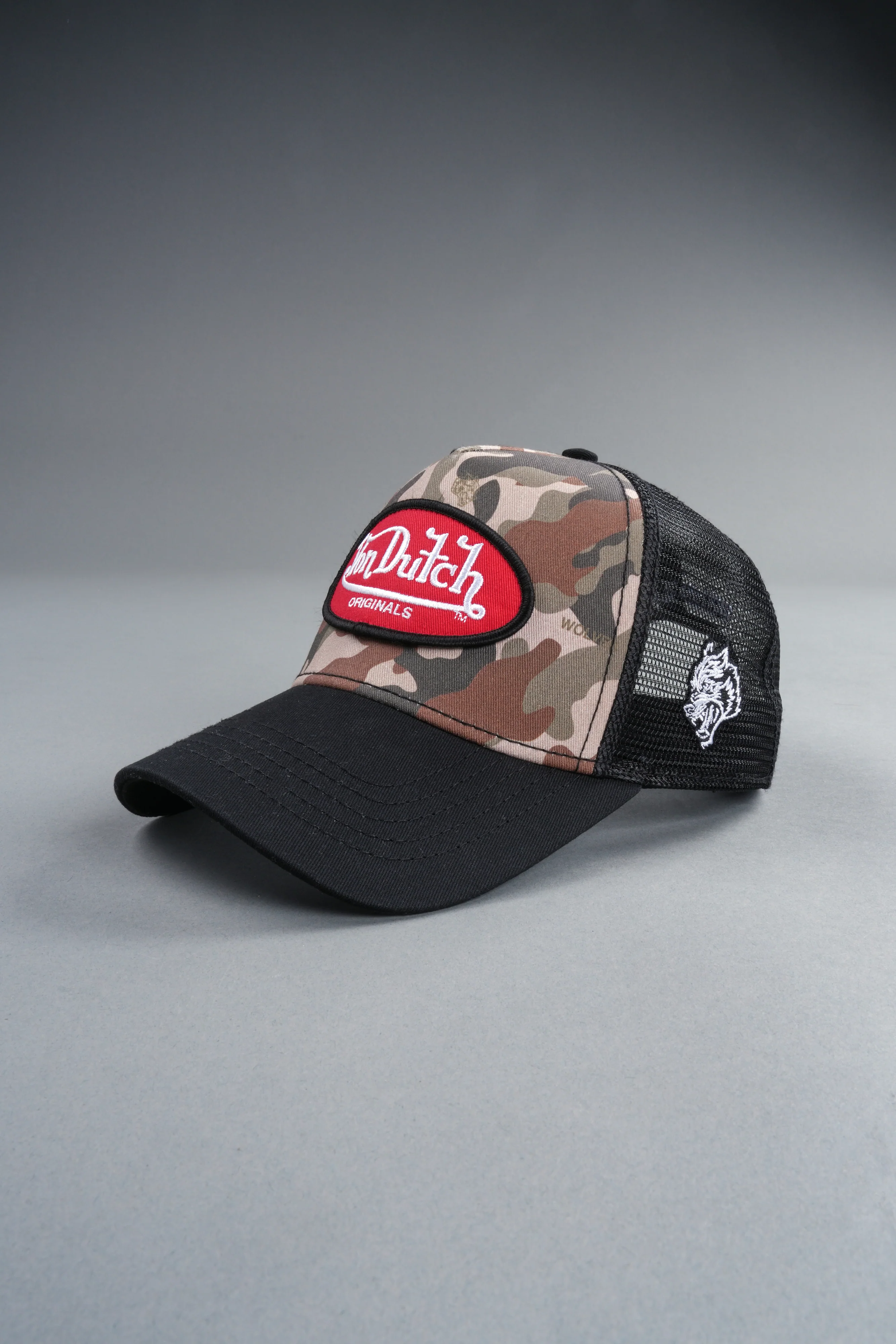 DSVD Collab Trucker Hat in Black Camo/Olive - Image 10