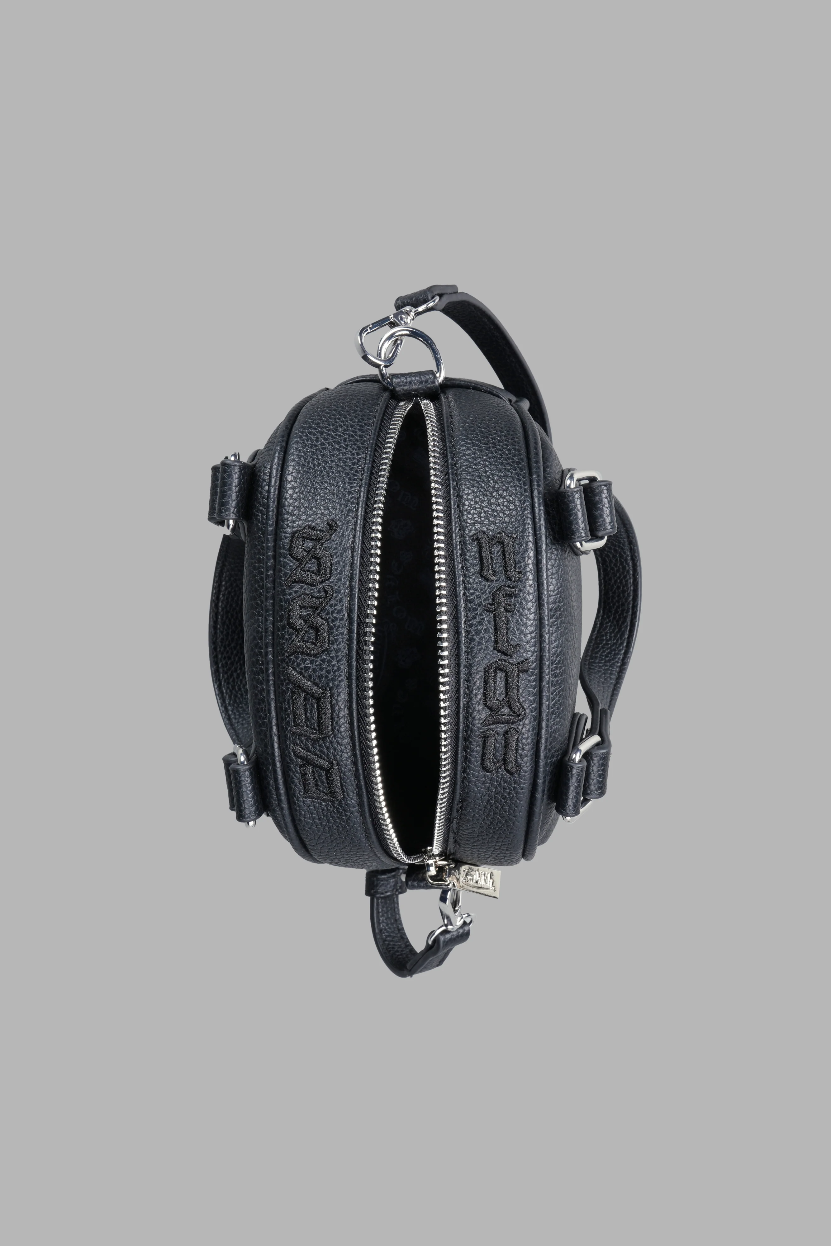 DSVD Collab VD Leather Mini Bowler in Black/Black - Image 3