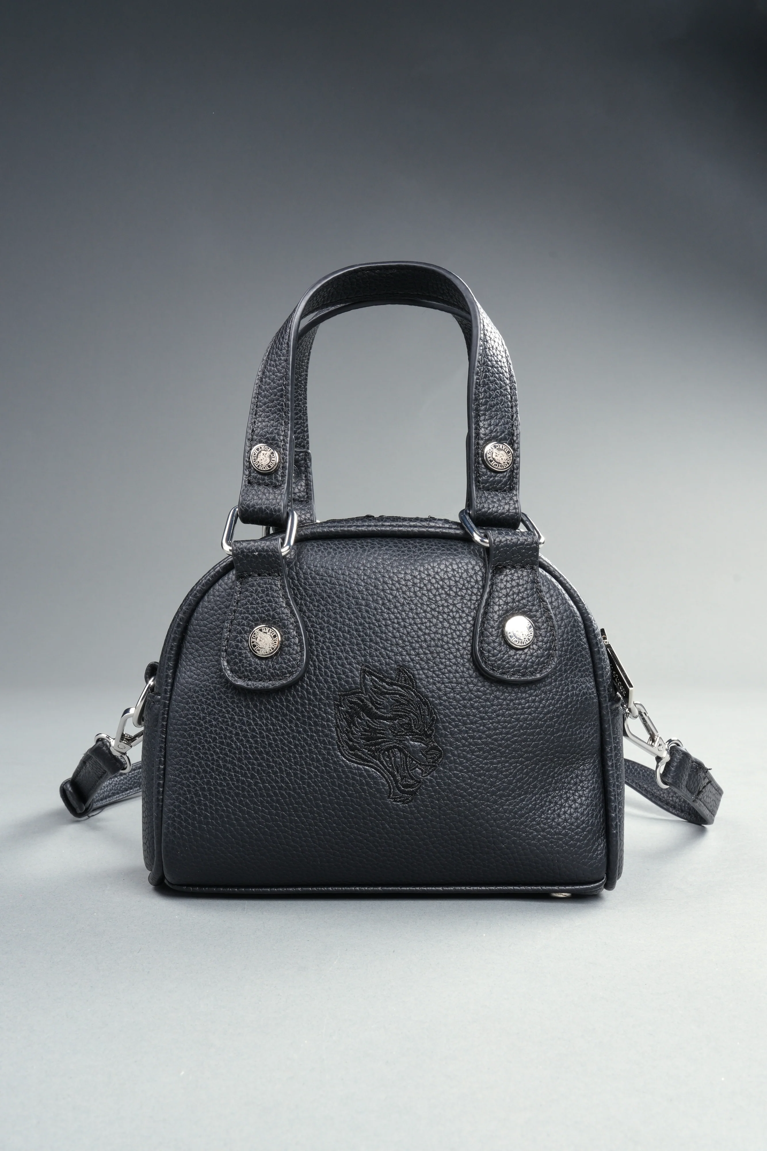 DSVD Collab VD Leather Mini Bowler in Black/Black - Image 7