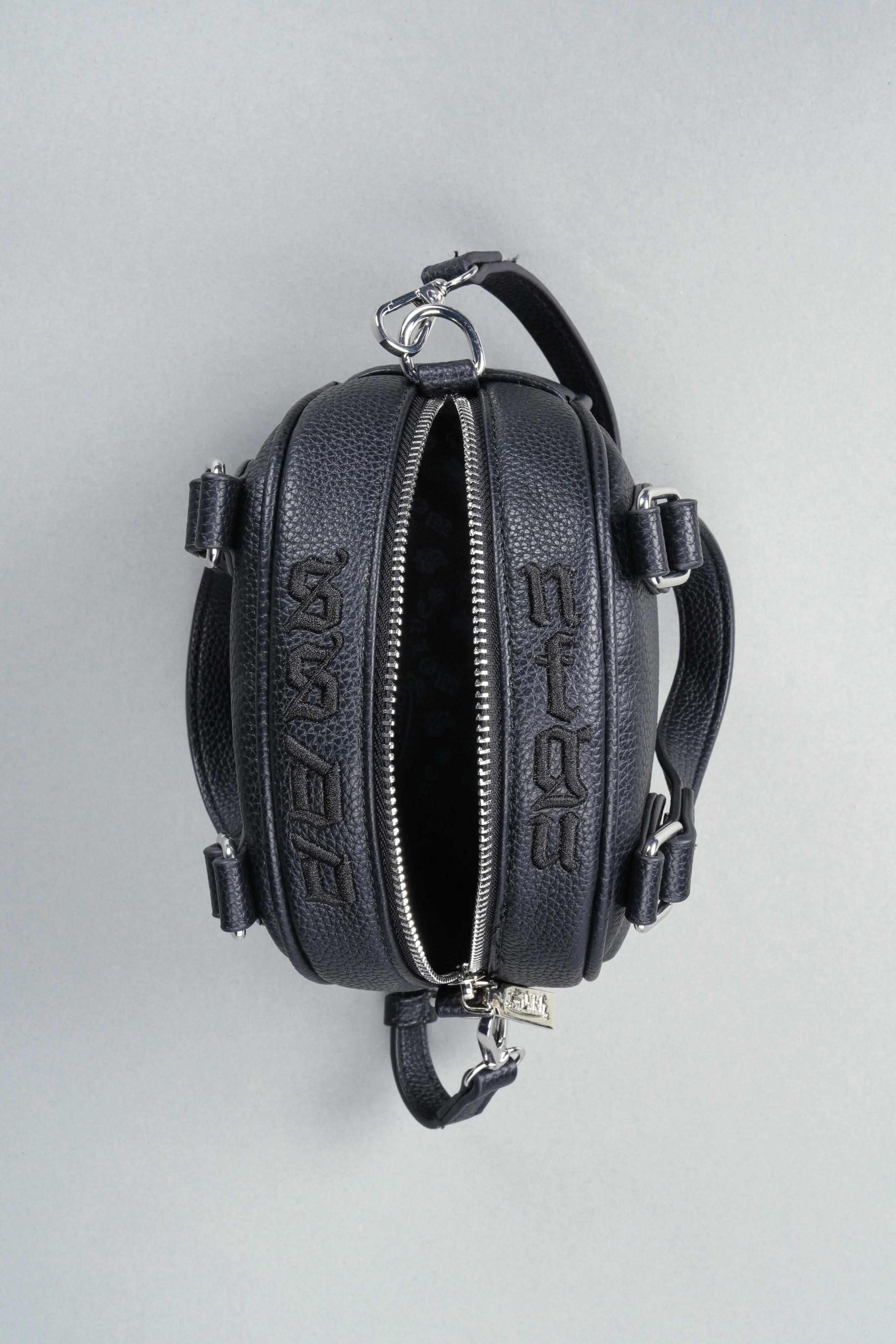 DSVD Collab VD Leather Mini Bowler in Black/Black - Image 8