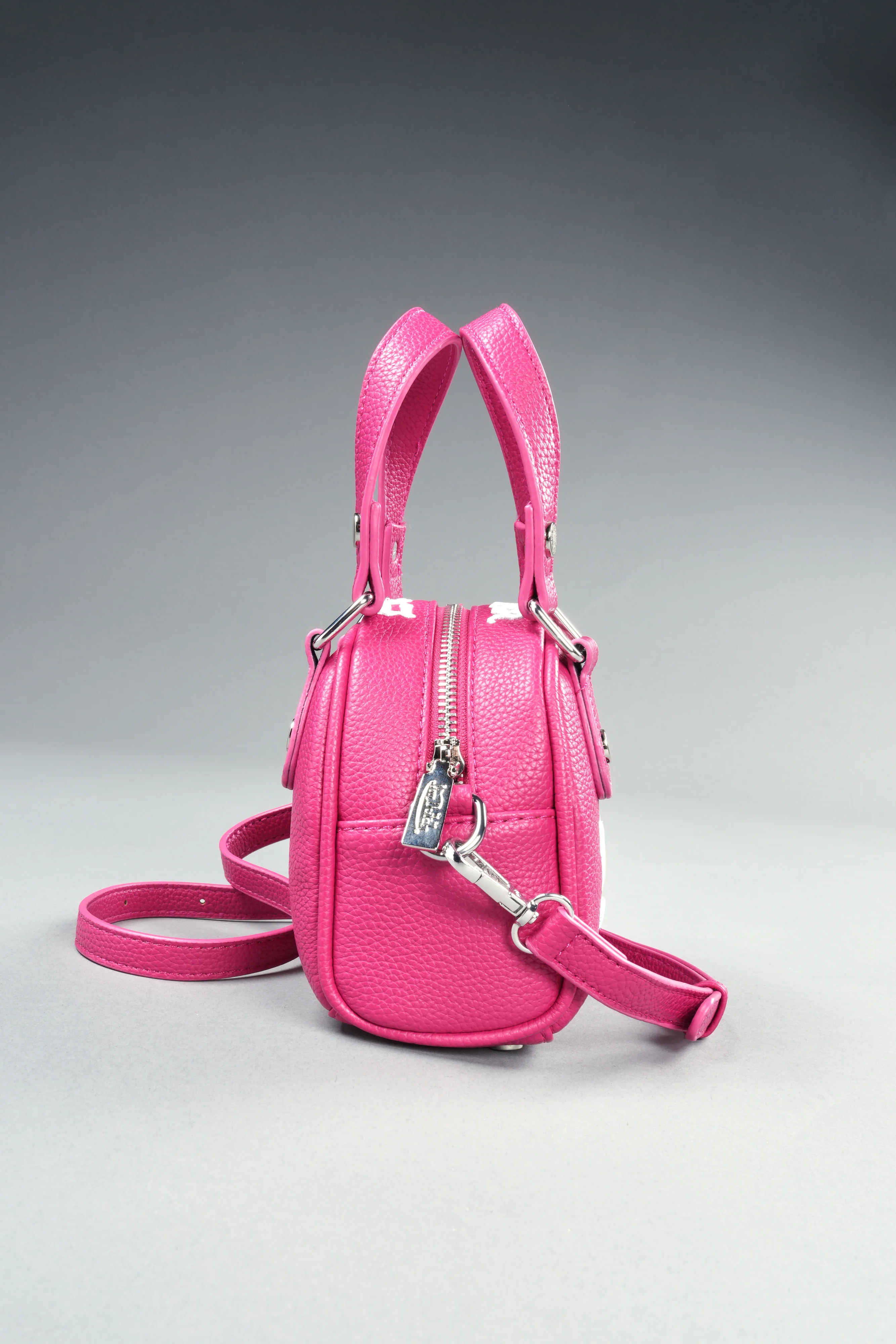 DSVD Collab VD Leather Mini Bowler in Mauve/Pink - Image 10