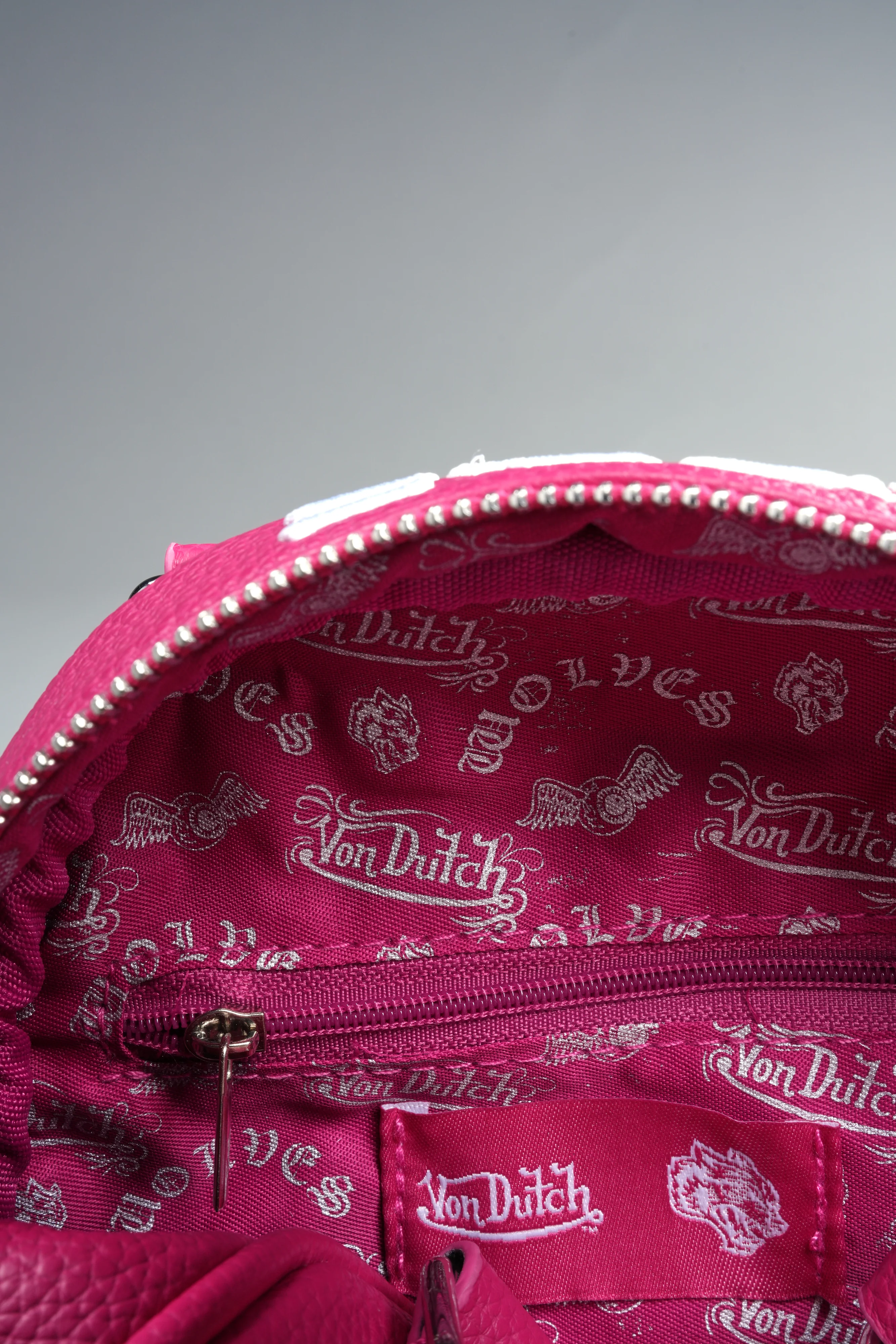 DSVD Collab VD Leather Mini Bowler in Mauve/Pink - Image 11