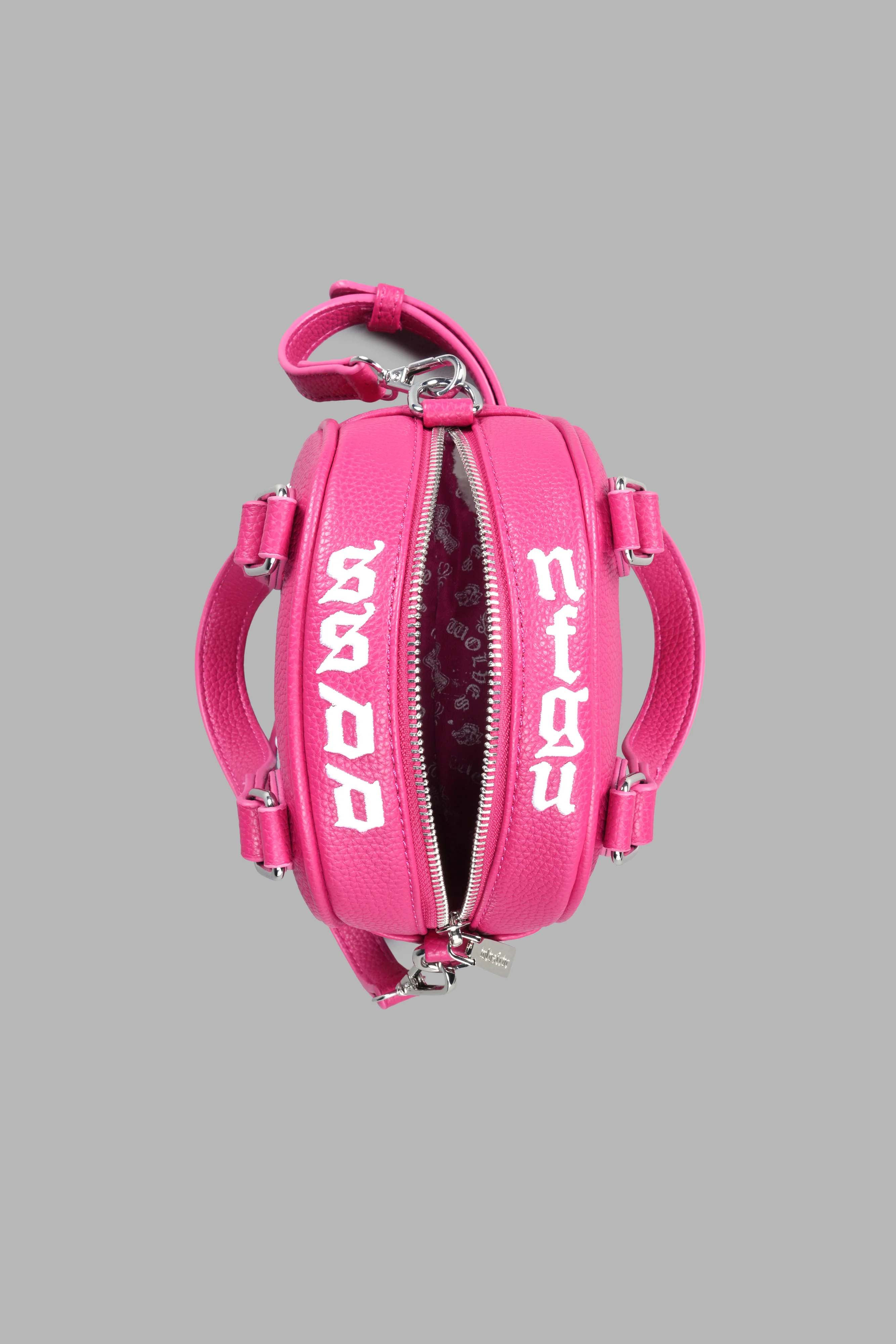 DSVD Collab VD Leather Mini Bowler in Mauve/Pink - Image 3