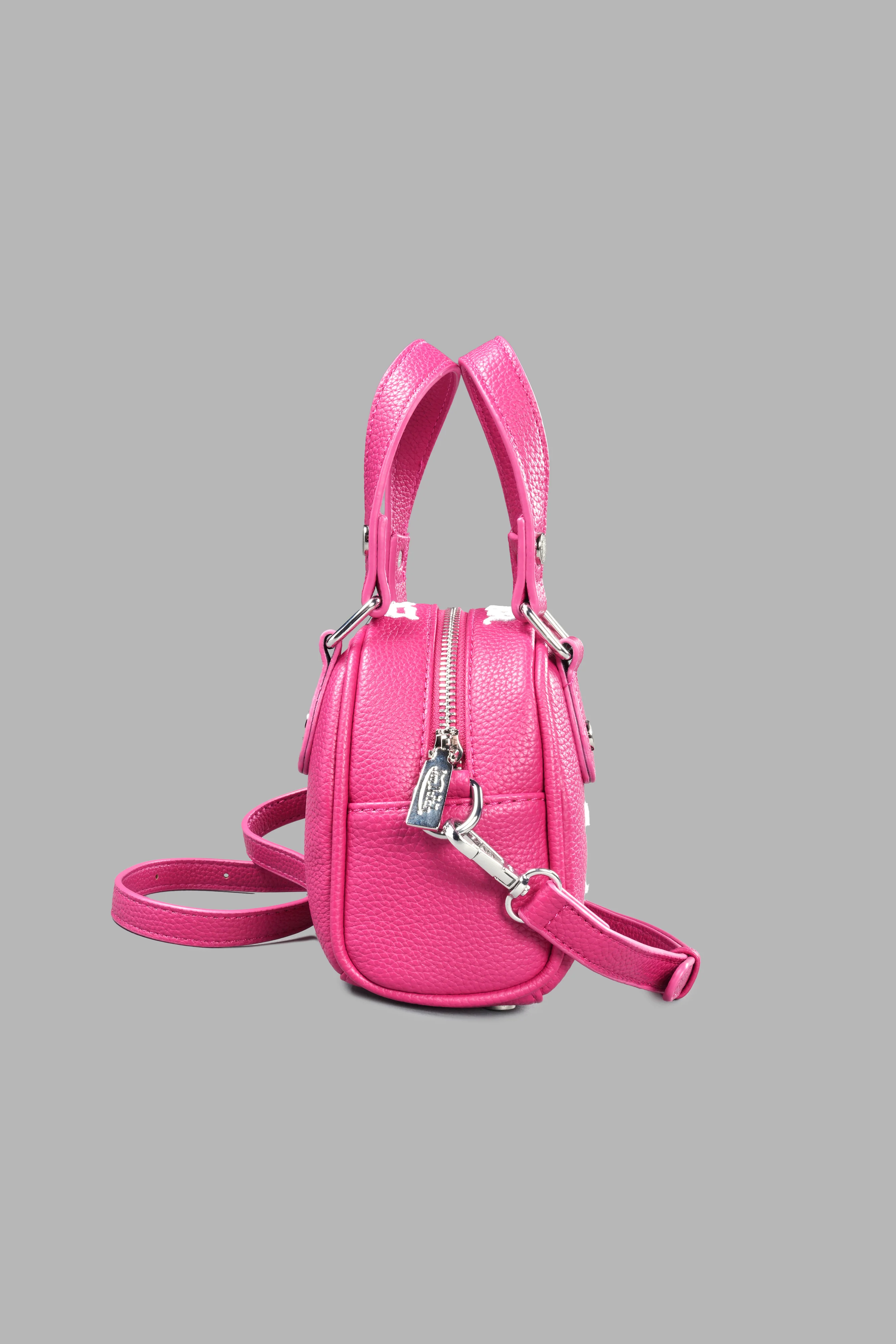 DSVD Collab VD Leather Mini Bowler in Mauve/Pink - Image 5