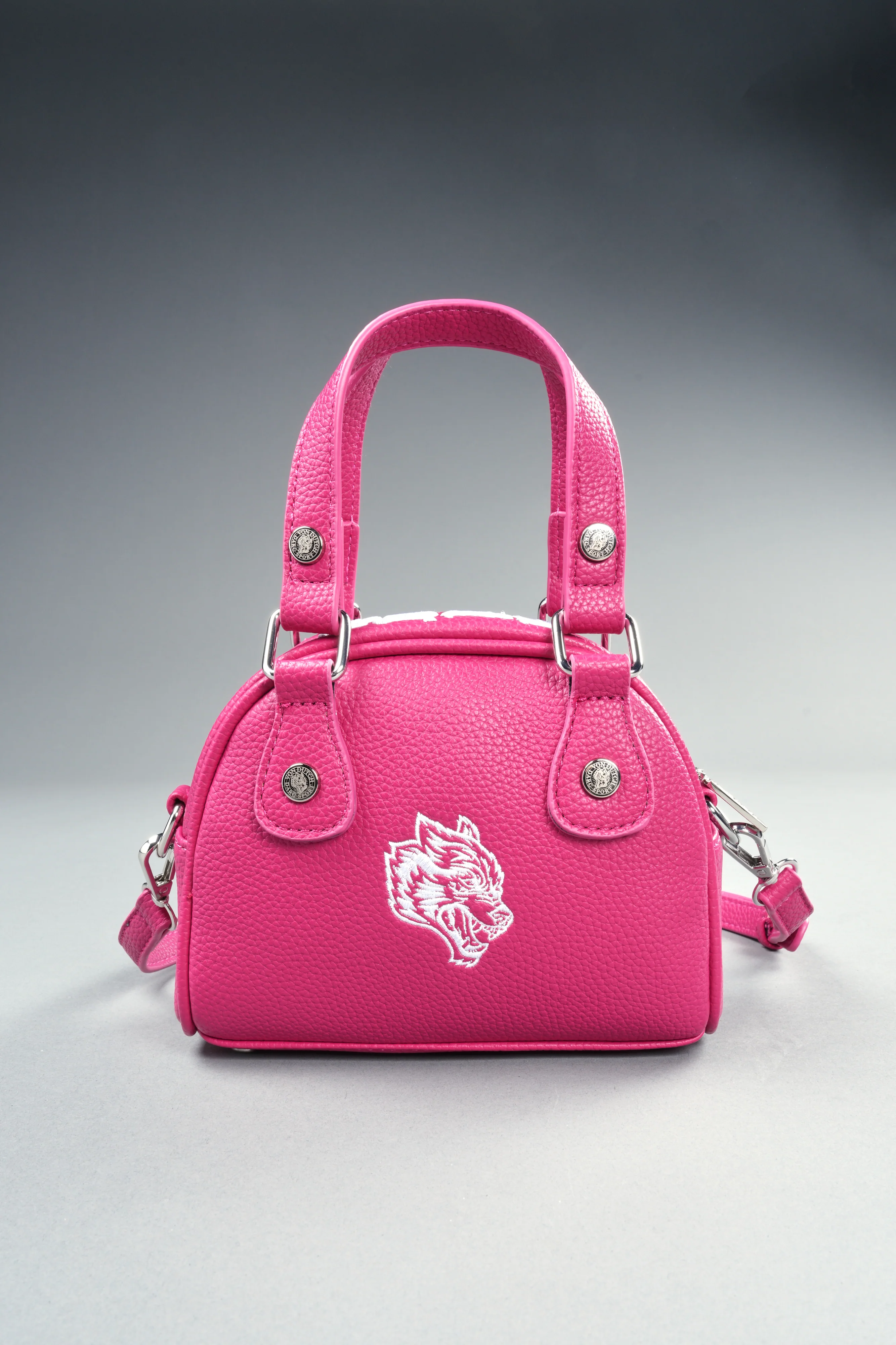 DSVD Collab VD Leather Mini Bowler in Mauve/Pink - Image 7