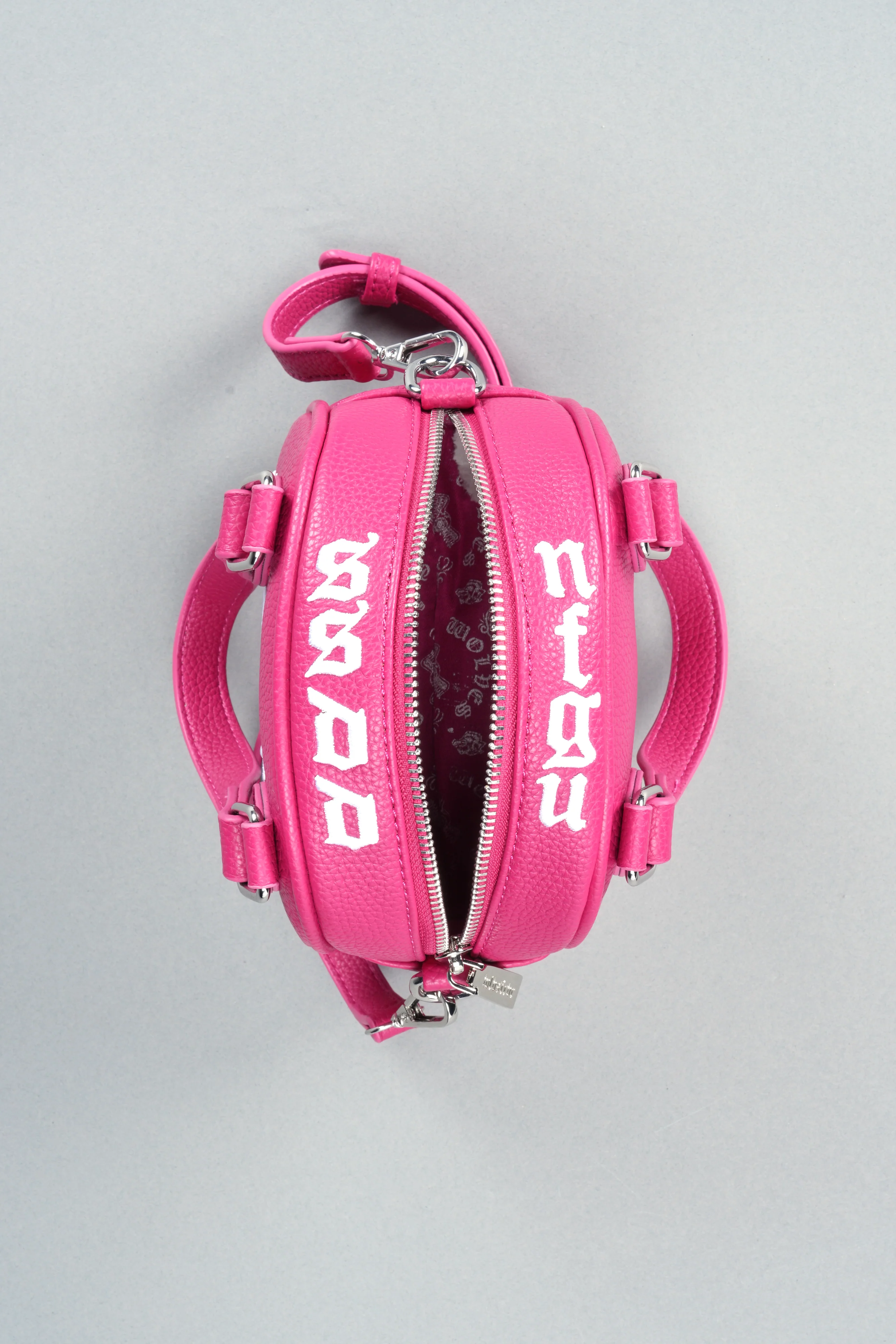 DSVD Collab VD Leather Mini Bowler in Mauve/Pink - Image 8