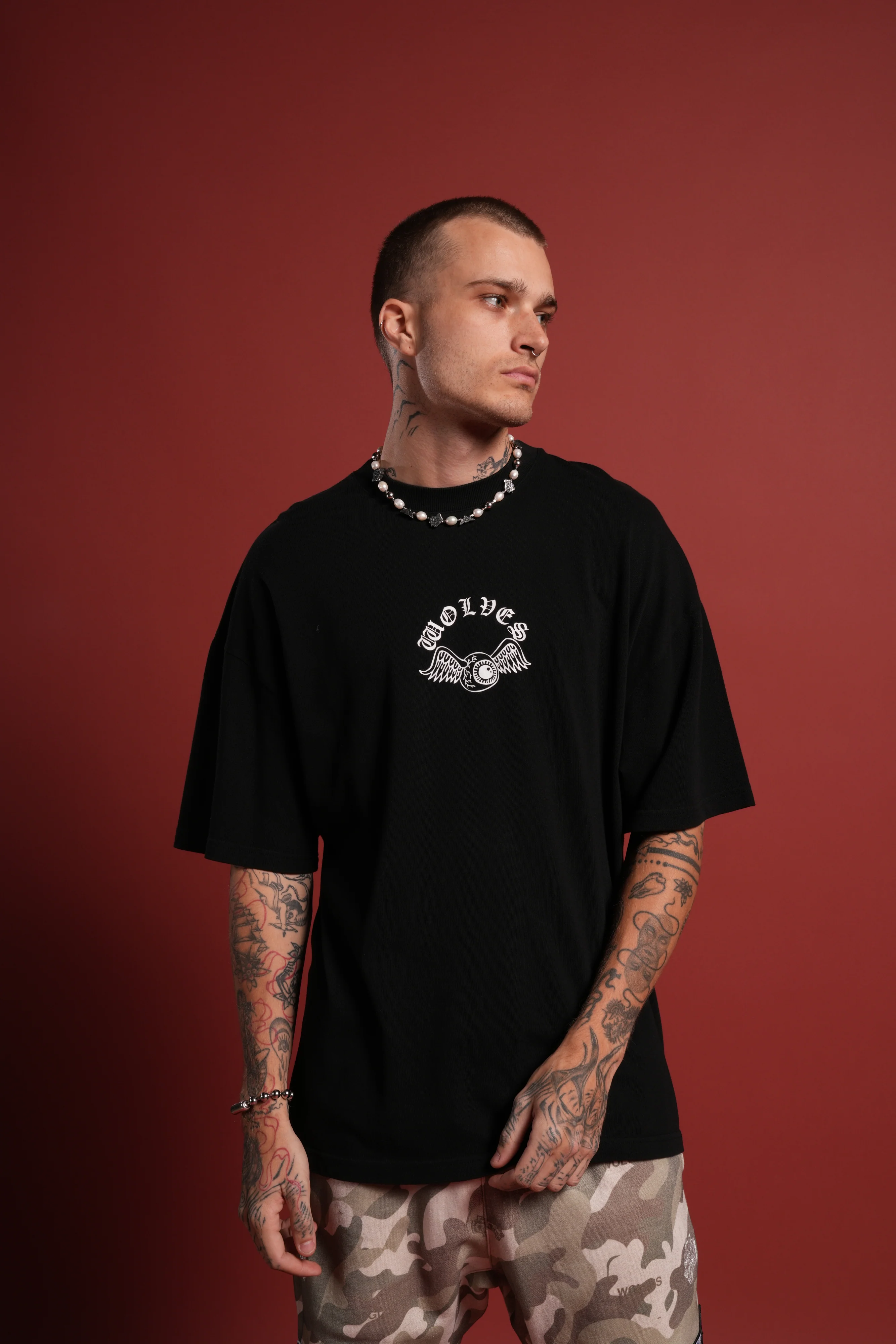DSVD Heritage Unisex Premium Oversized Tee in Black - Image 2