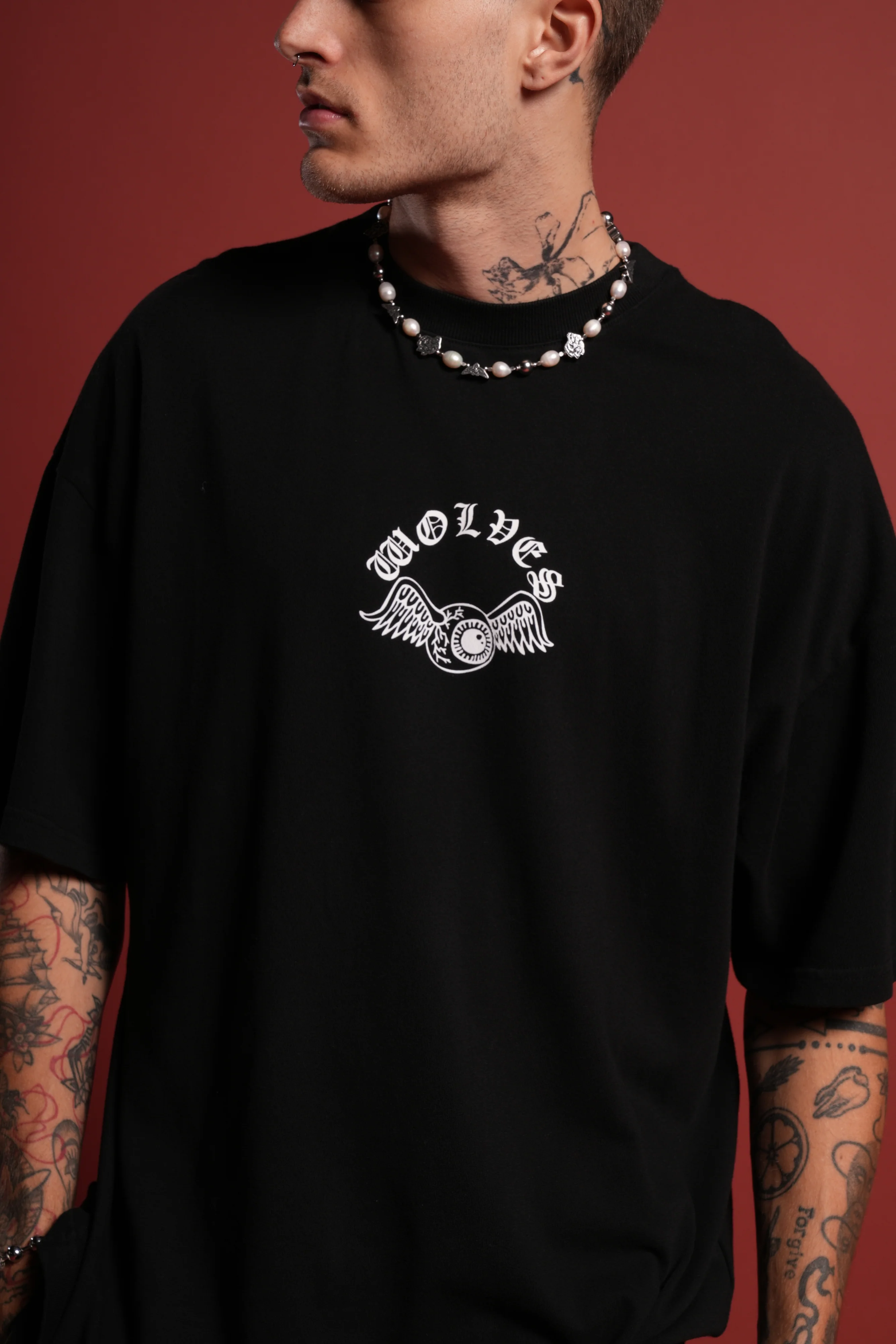 DSVD Heritage Unisex Premium Oversized Tee in Black - Image 7