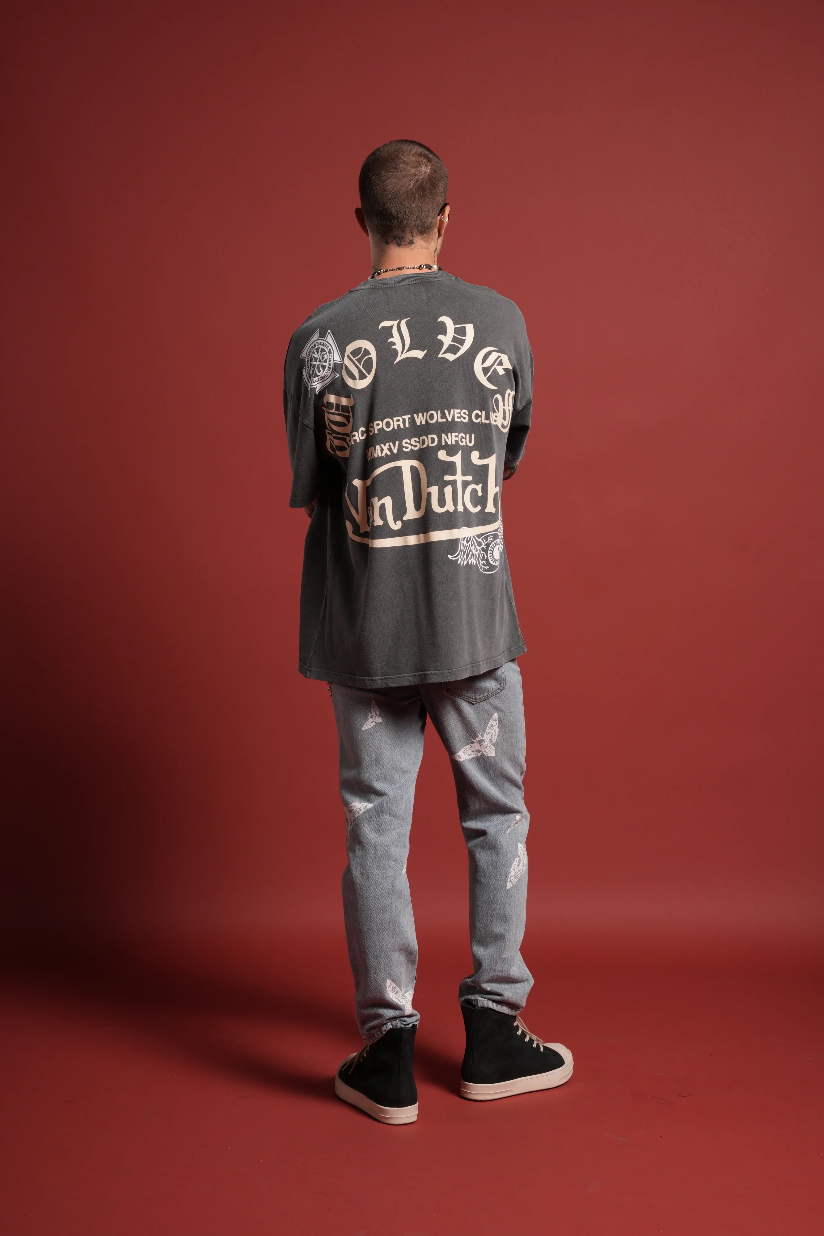 DSVD Heritage Unisex Premium Oversized Tee in Wolf Gray - Image 6