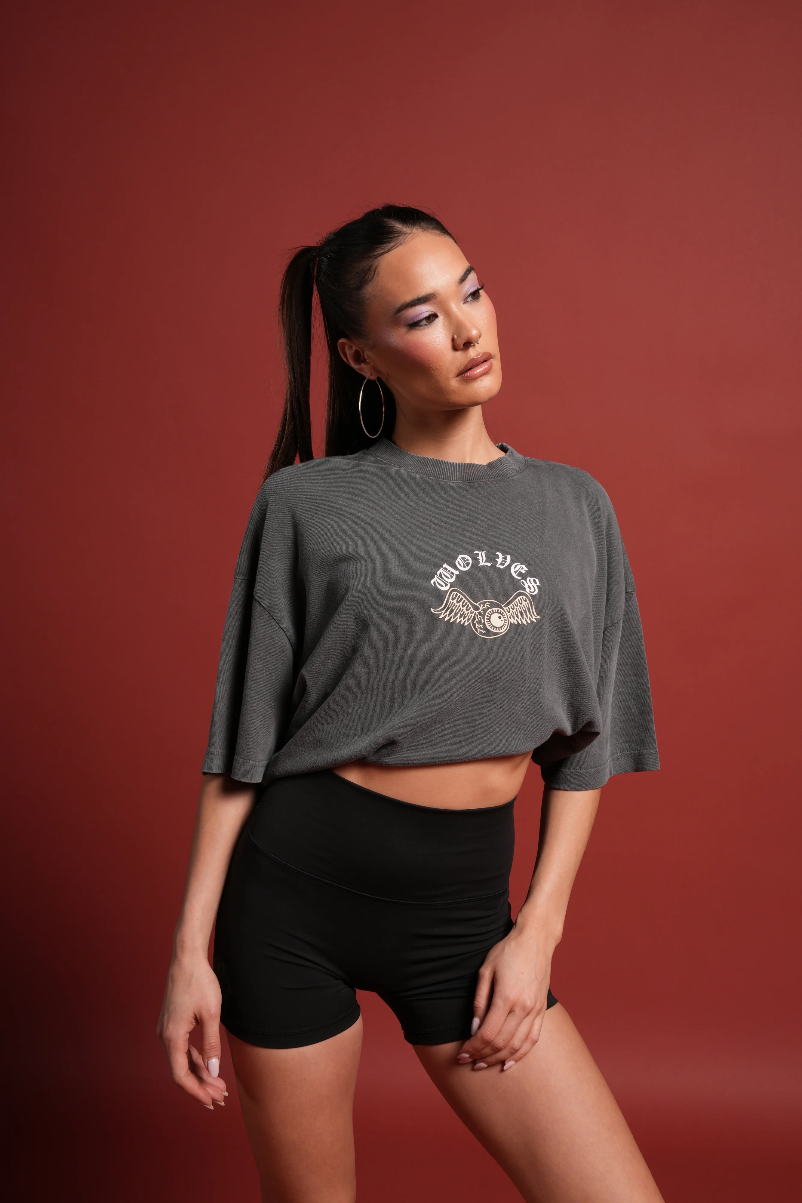 DSVD Heritage Unisex Premium Oversized Tee in Wolf Gray - Image 9