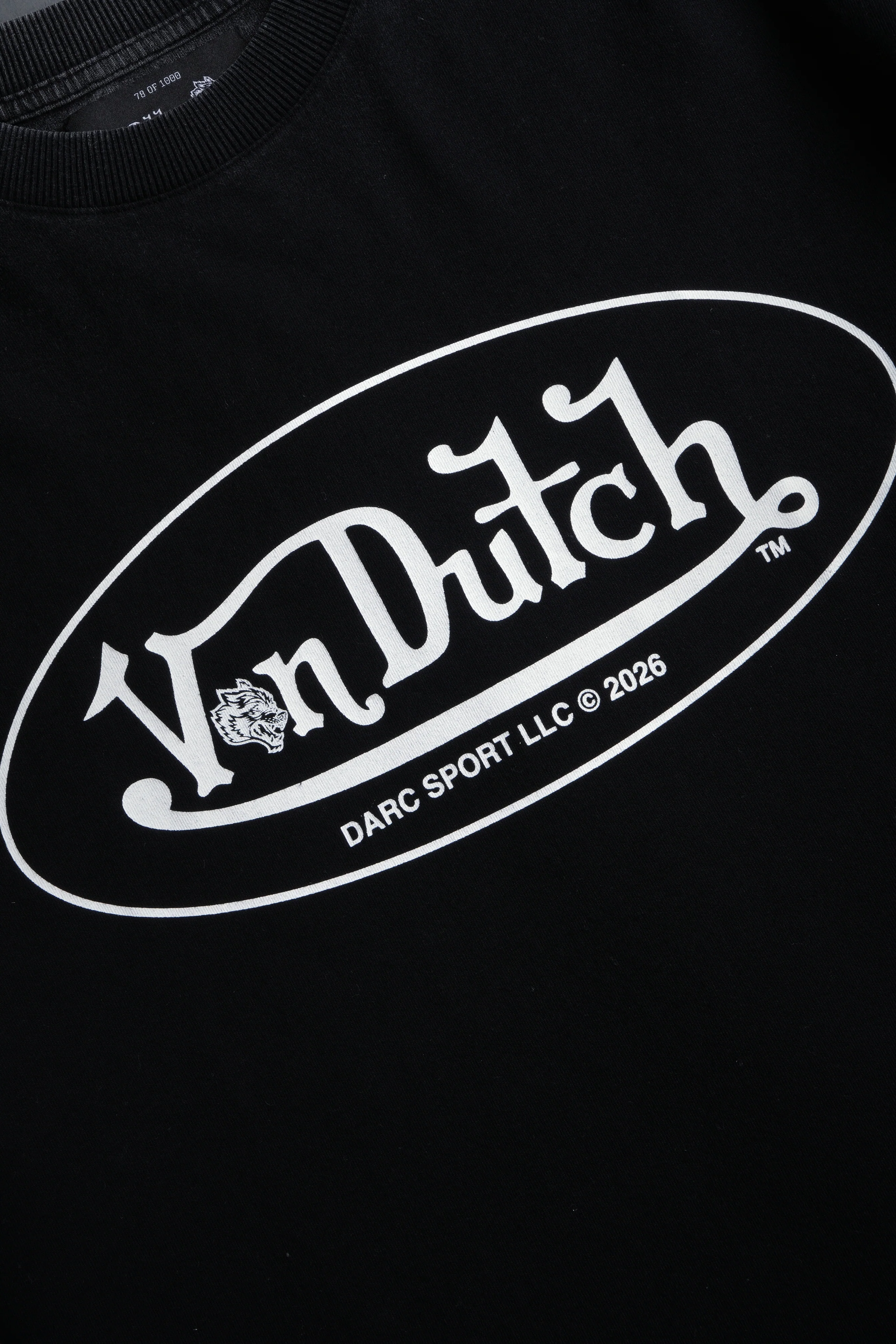DSVD Legacy Grunge Mid-Length Raw Hem Tee in Black - Image 10