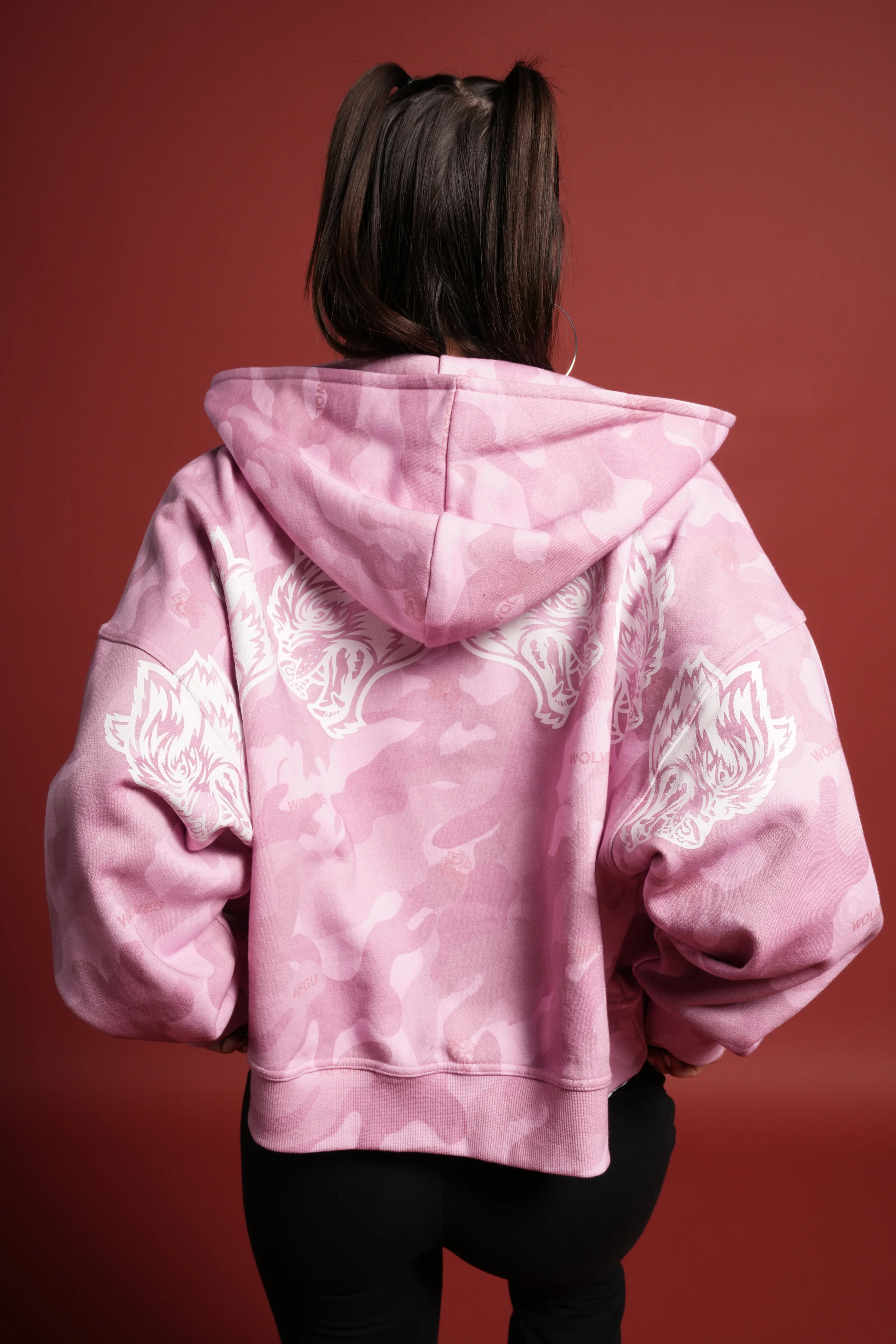 DSVD Legacy Vex Double Zip Hoodie in DSVD Bubblegum Camo - Image 6