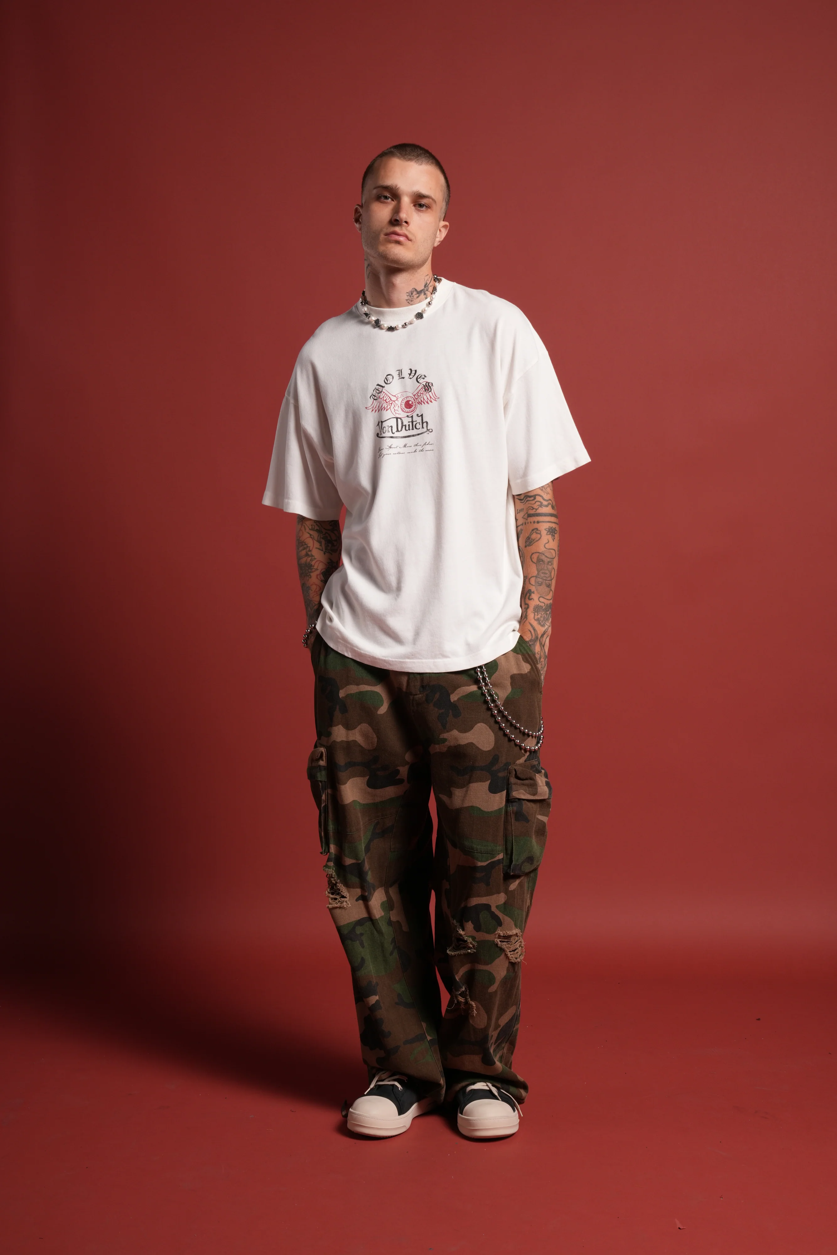 DSVD NFGU Premium Oversized Tee in Cream - Image 5