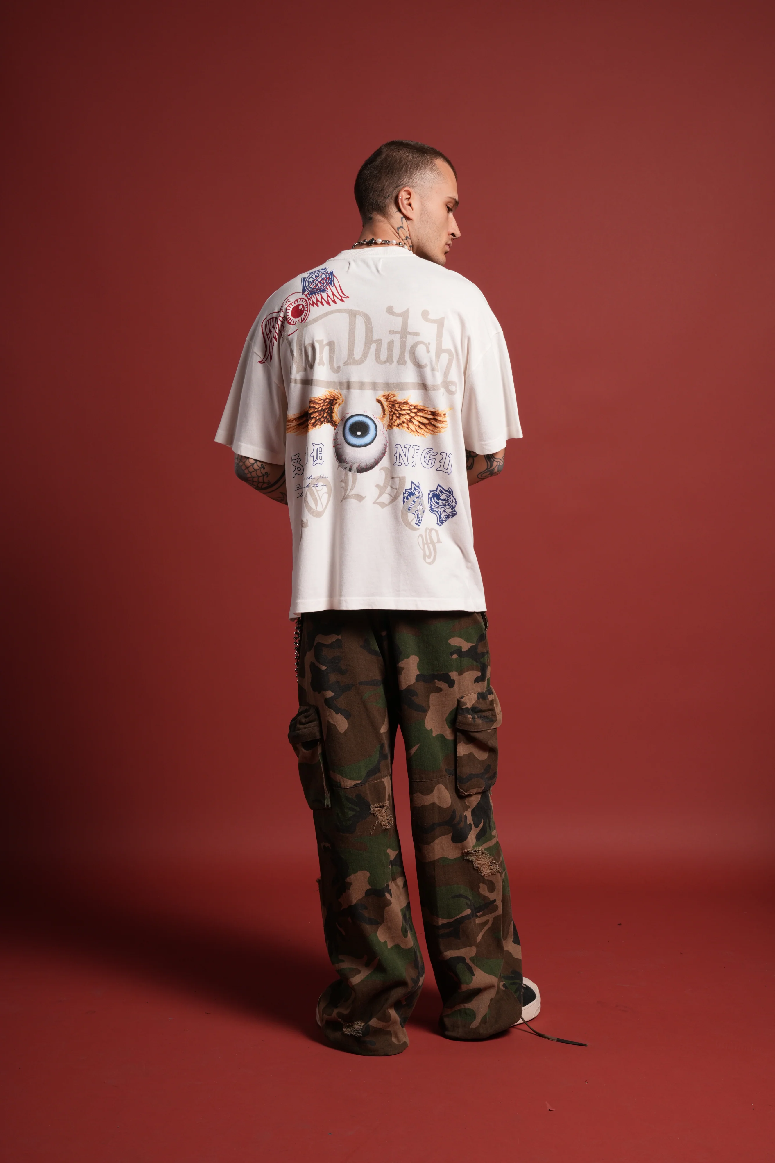 DSVD NFGU Premium Oversized Tee in Cream - Image 6