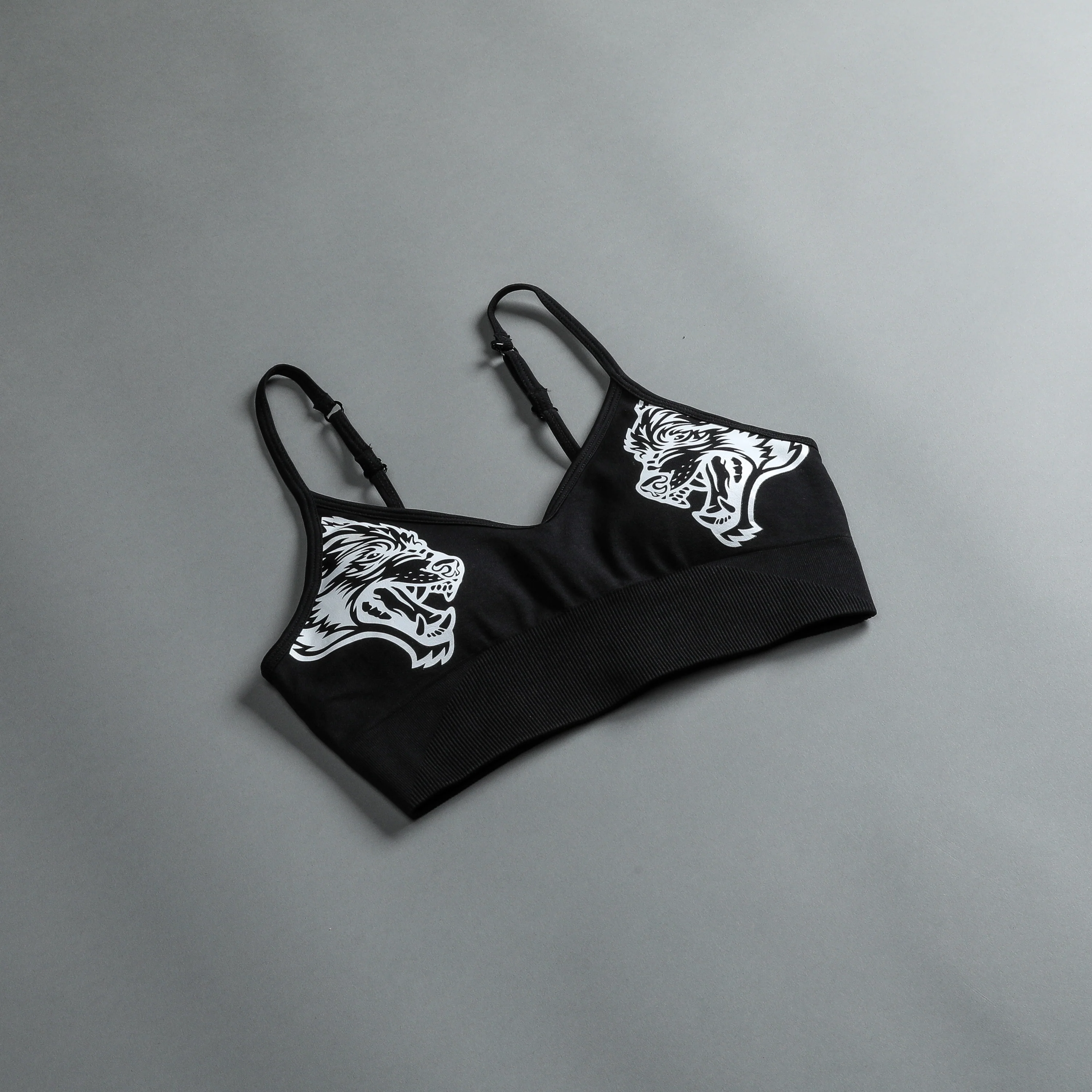 Dual "Everson Seamless" Sports Bra in Black - Image 6