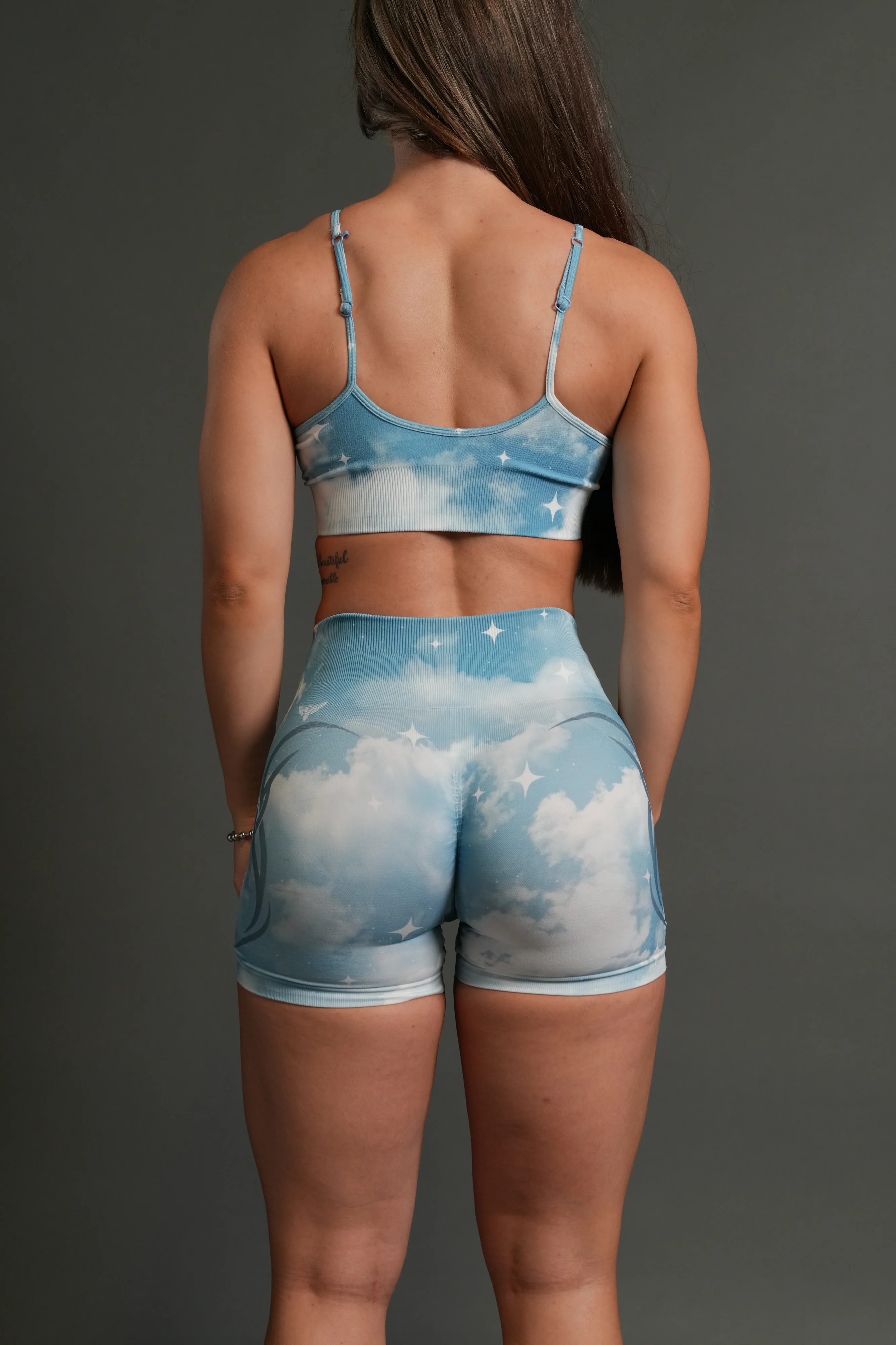 Dual Finite Code Everson Seamless "Training" Shorts in Greek Stone Starry Sky - Image 5