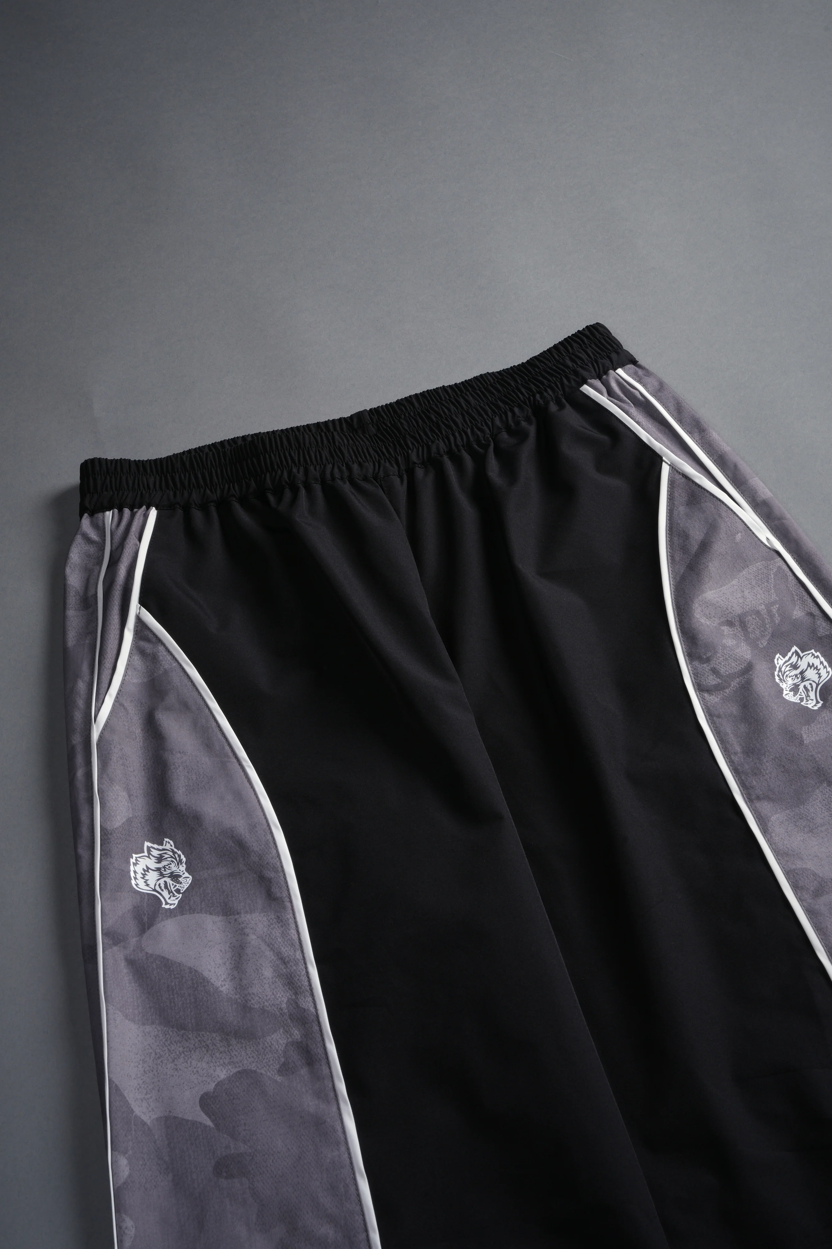 Dual Men's Quinn Track Pants in Black/Lush Vintage Woodland Camo - Image 4