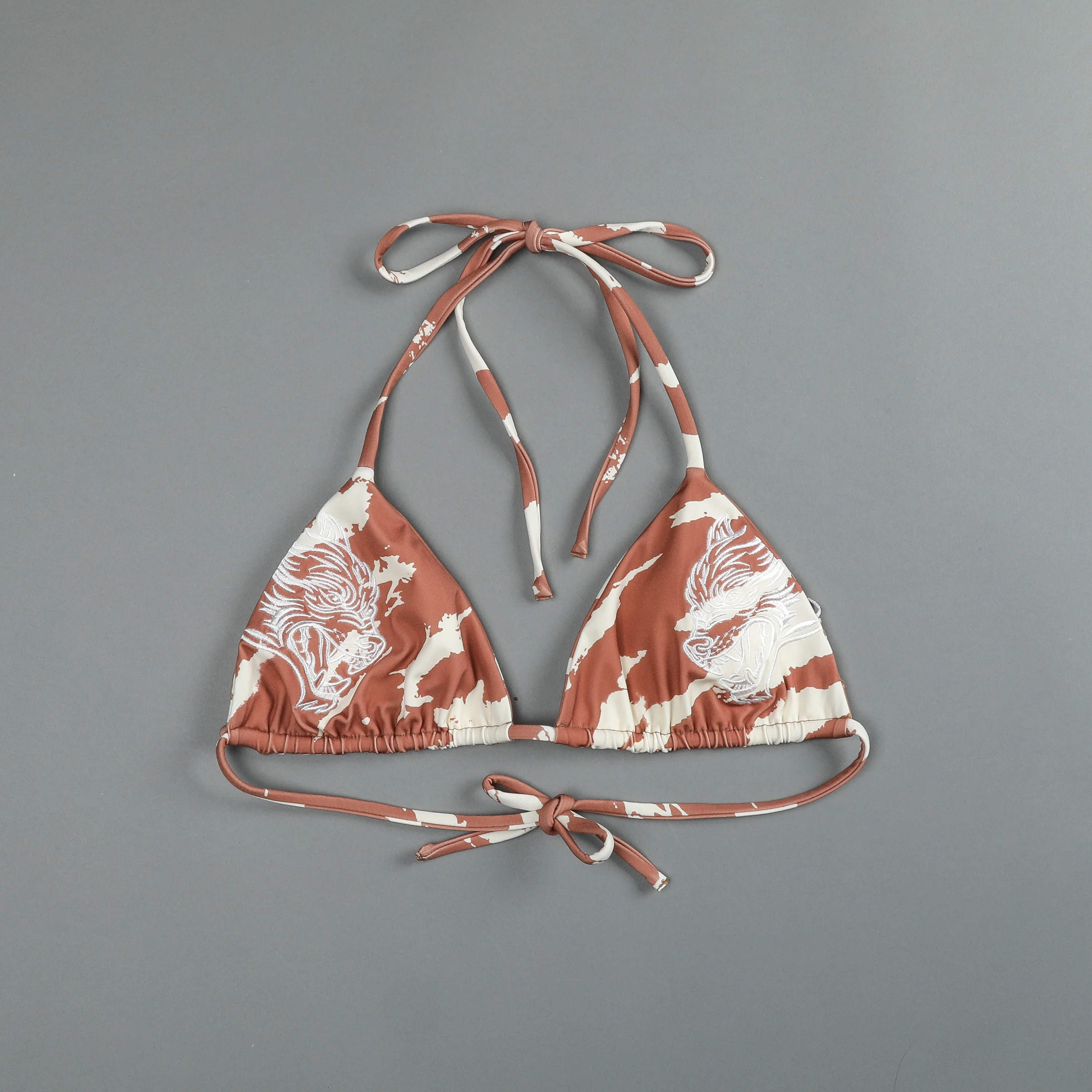 Dual Wolf Nikita Triangle Top in Desert Rose Cream Native Camo - Image 2