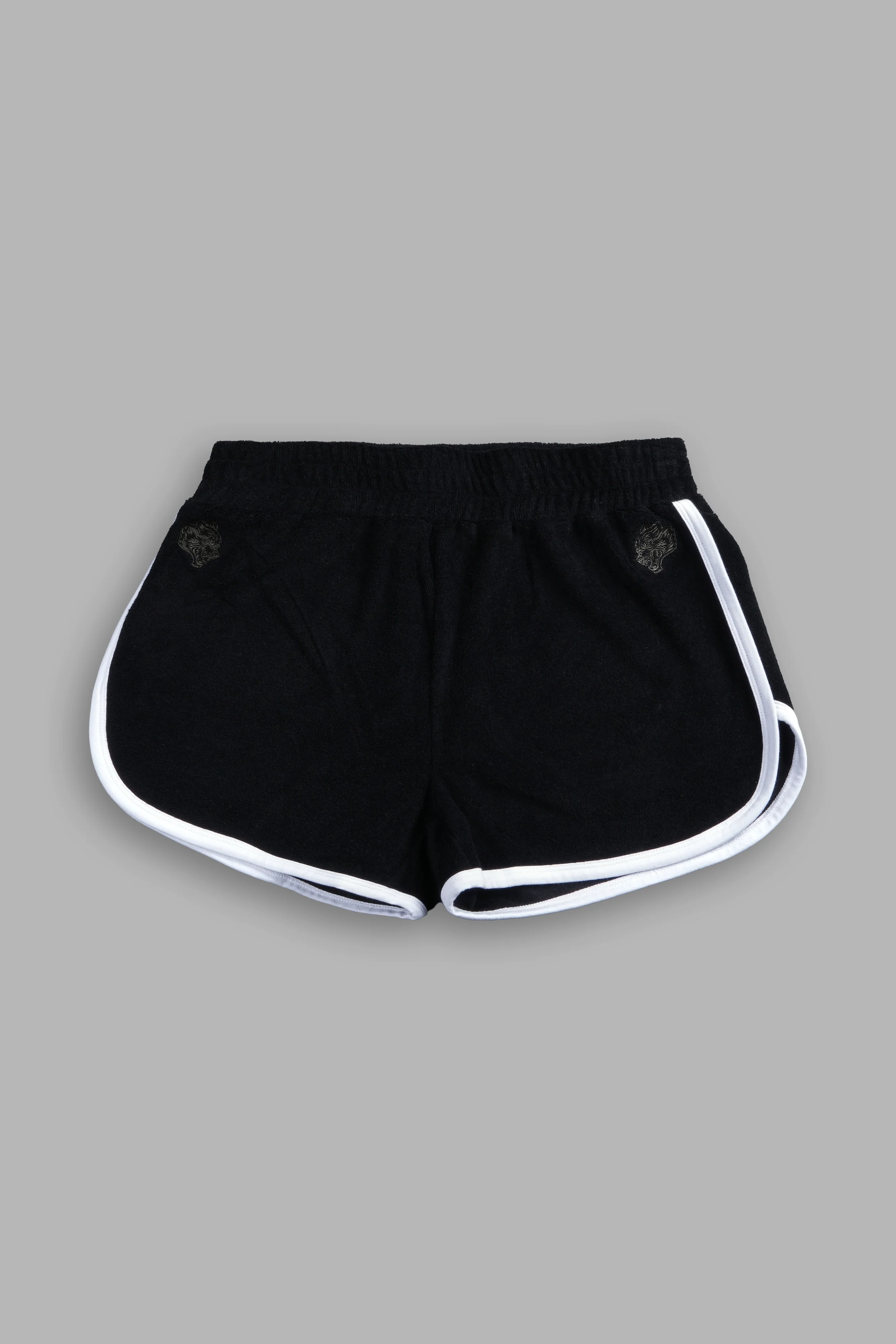Dual Wolf Tia Track Shorts in Black - Image 12
